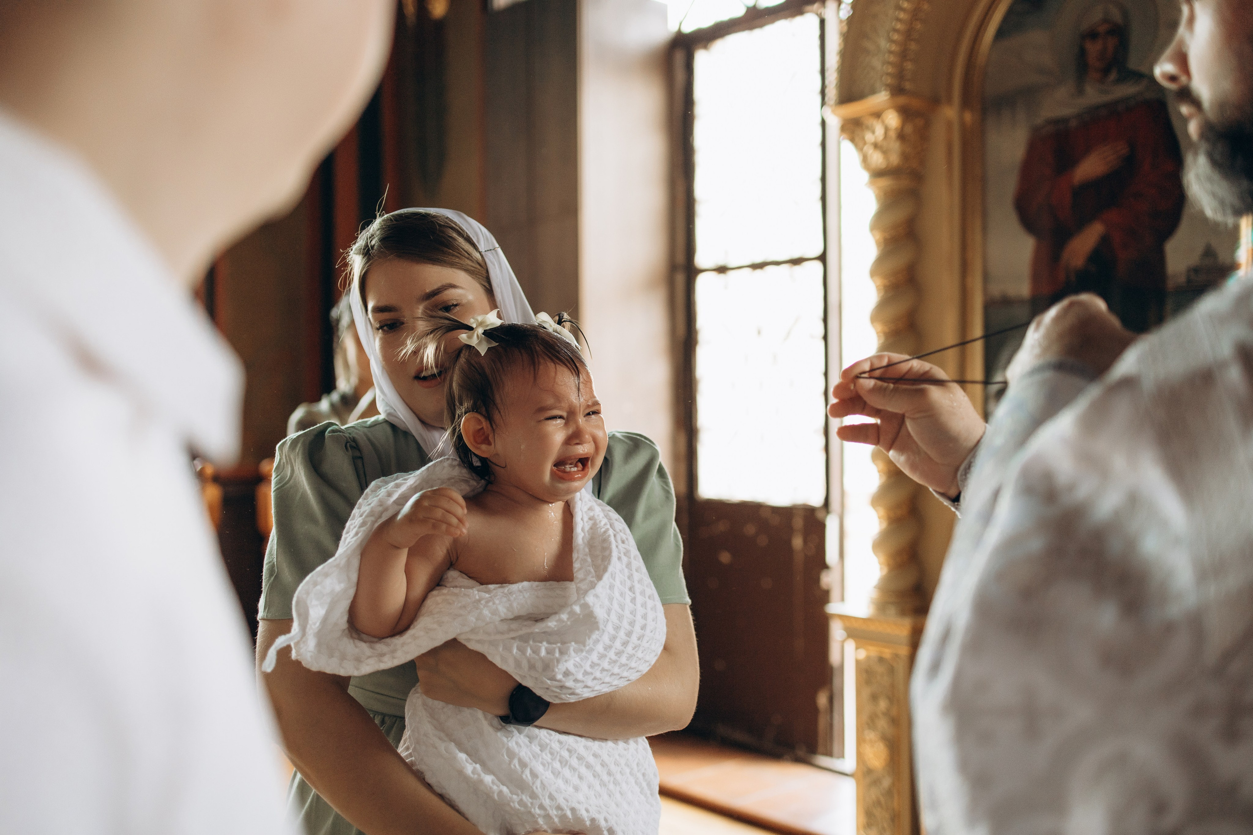 Крещение Стефании. Самый теплый фотограф в Краснодаре Рябоконь Ксения