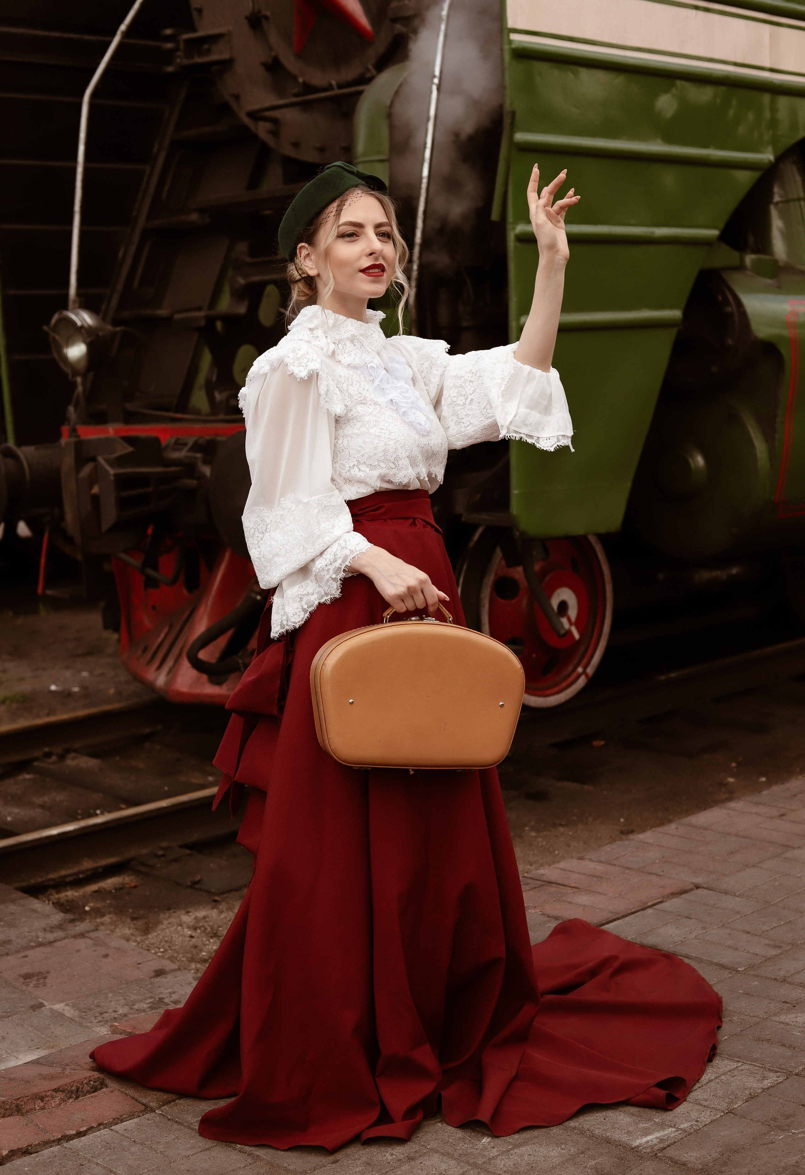 Ретро поезд. Детский и семейный фотограф в Москве