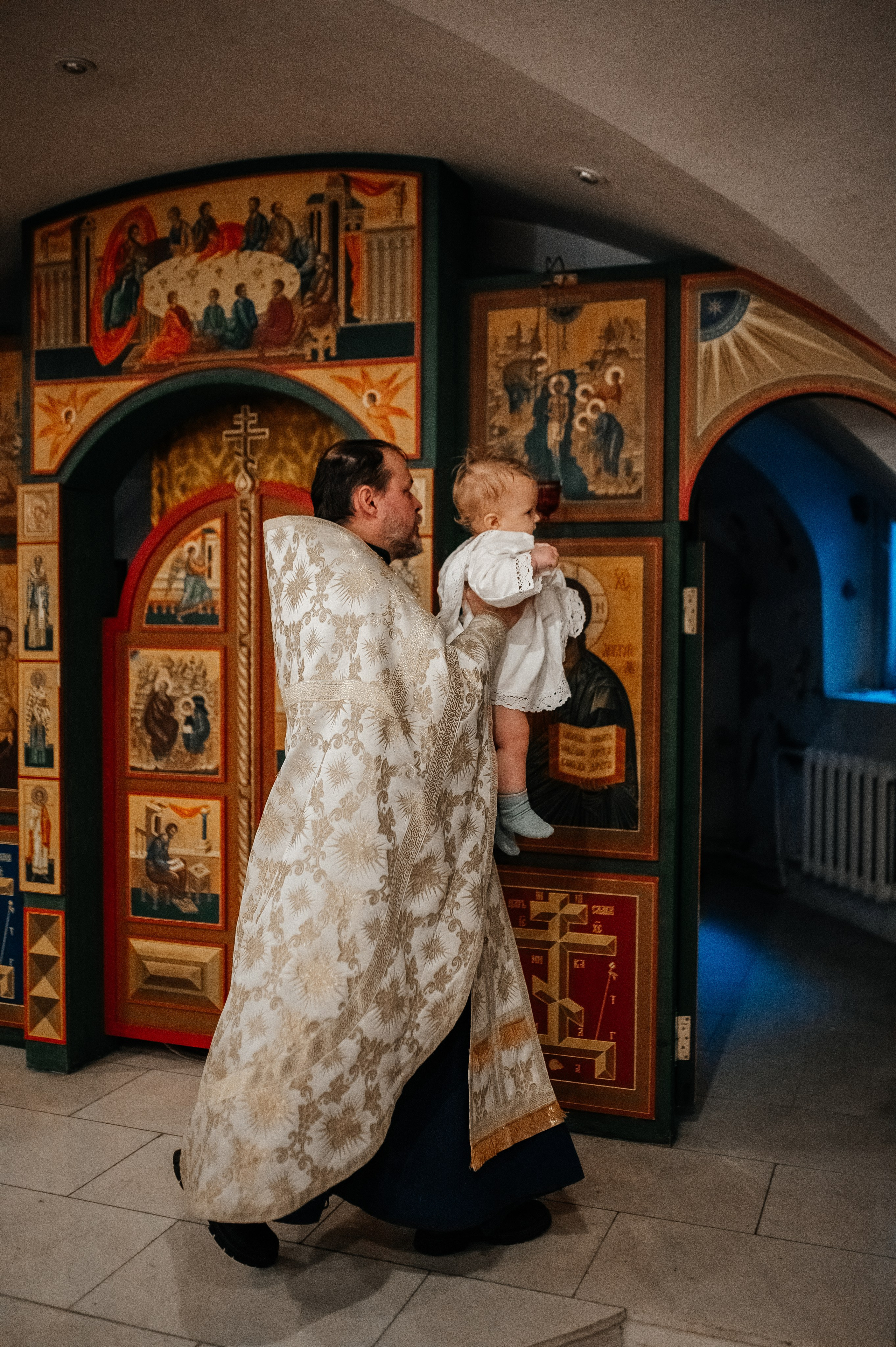 Крещение Михаила //// Храм преподобного Сергия Радонежского. Семейный и детский фотограф в Туле