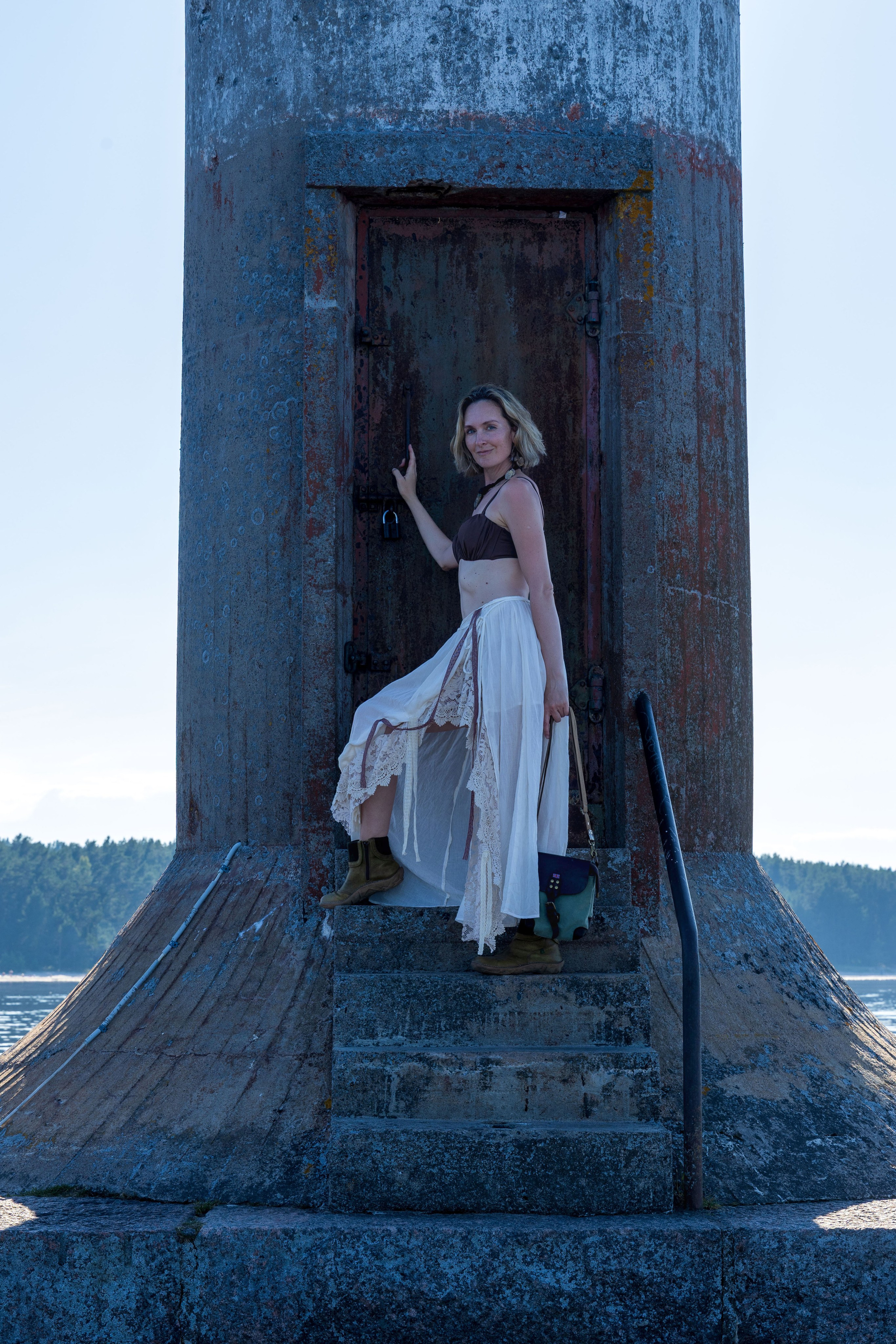 Юля на маяке. Портретный и семейный фотограф Санкт-Петербург