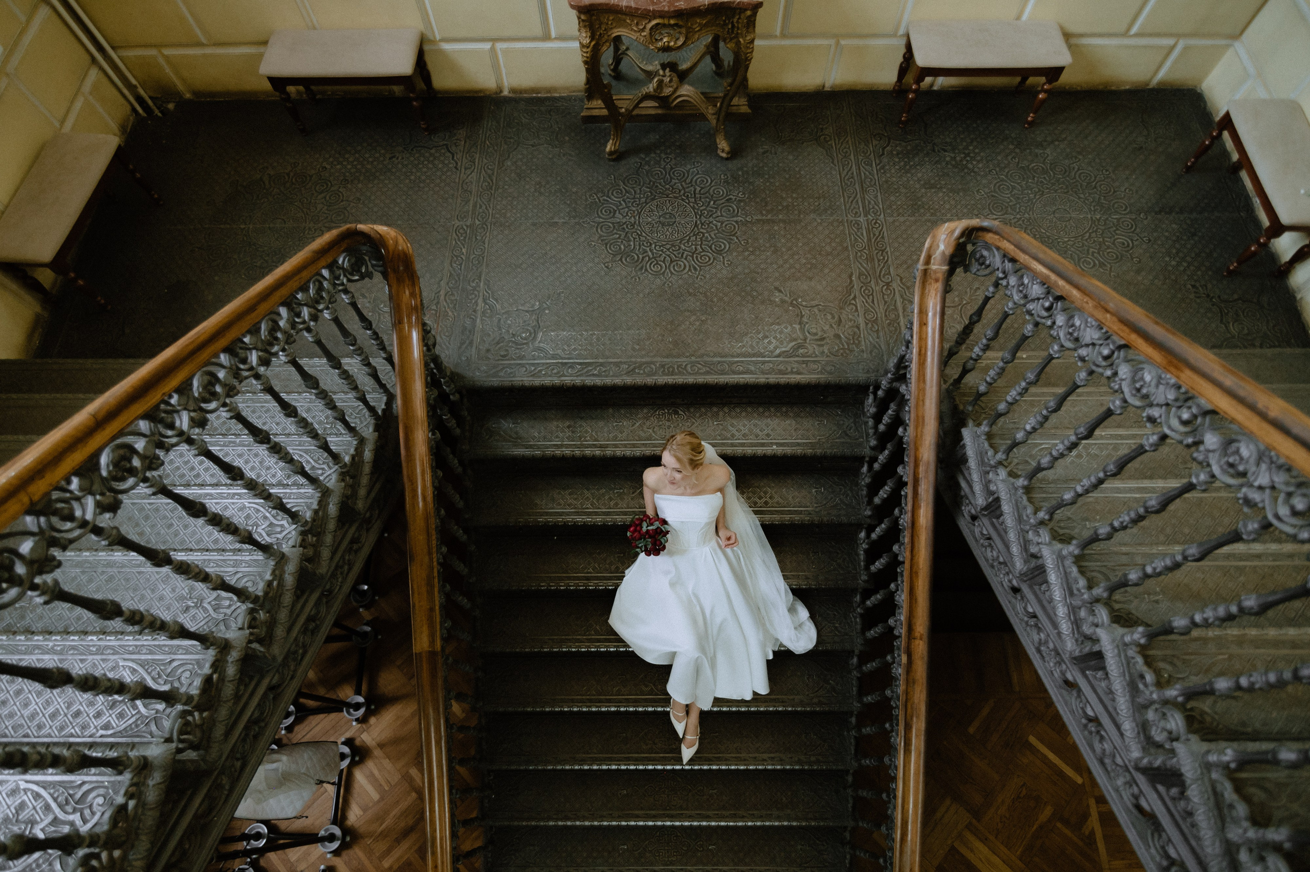 Регистрация брака и свадебная фотосессия в Библиотеке-читальне имени А. С. Пушкина. Свадебный фотограф Москва — Сергей и Татьяна