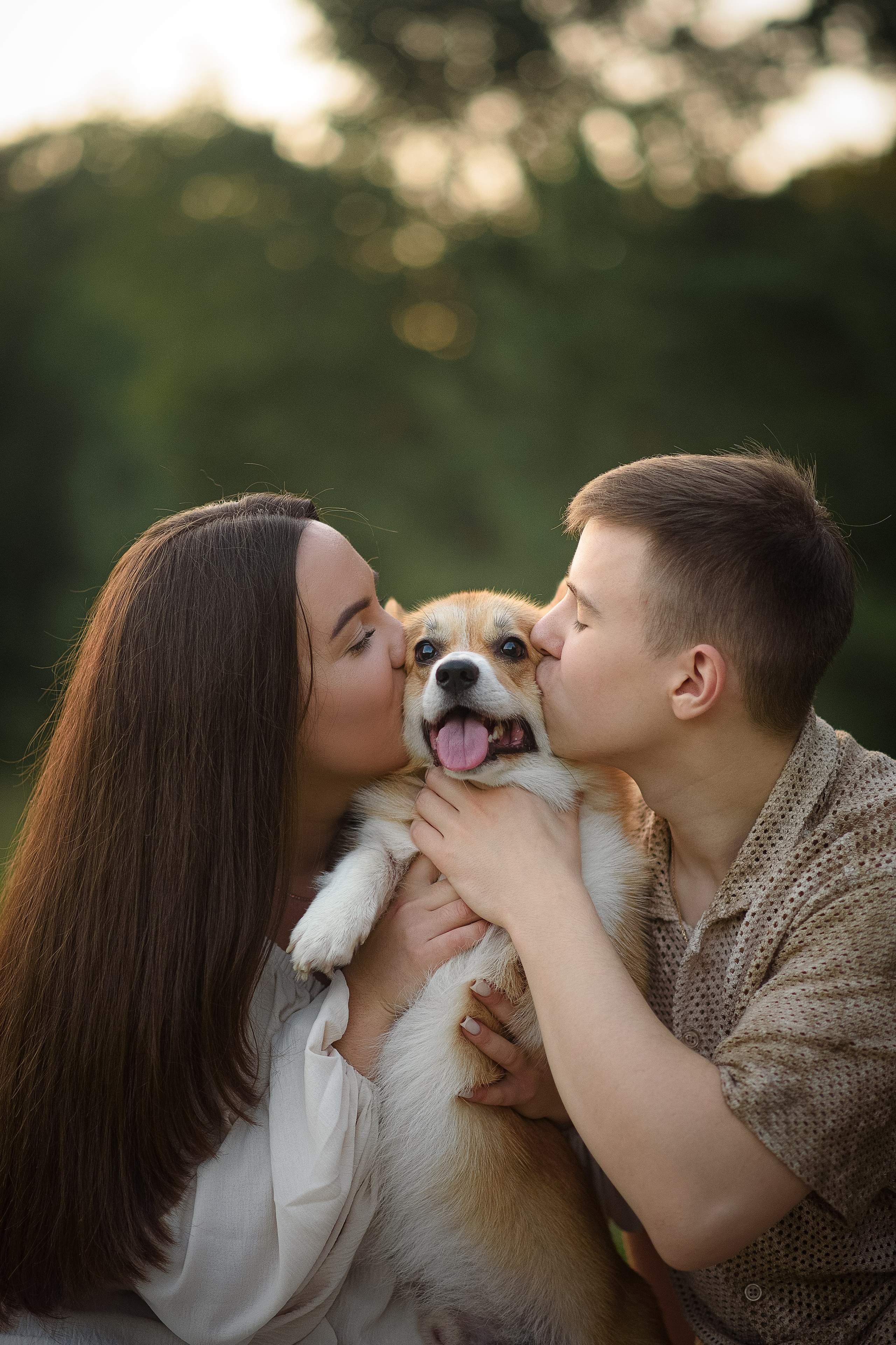 Саша, Оксана и Барни — 25.08.2024. Фотограф — Анималист | Анна Абрамова