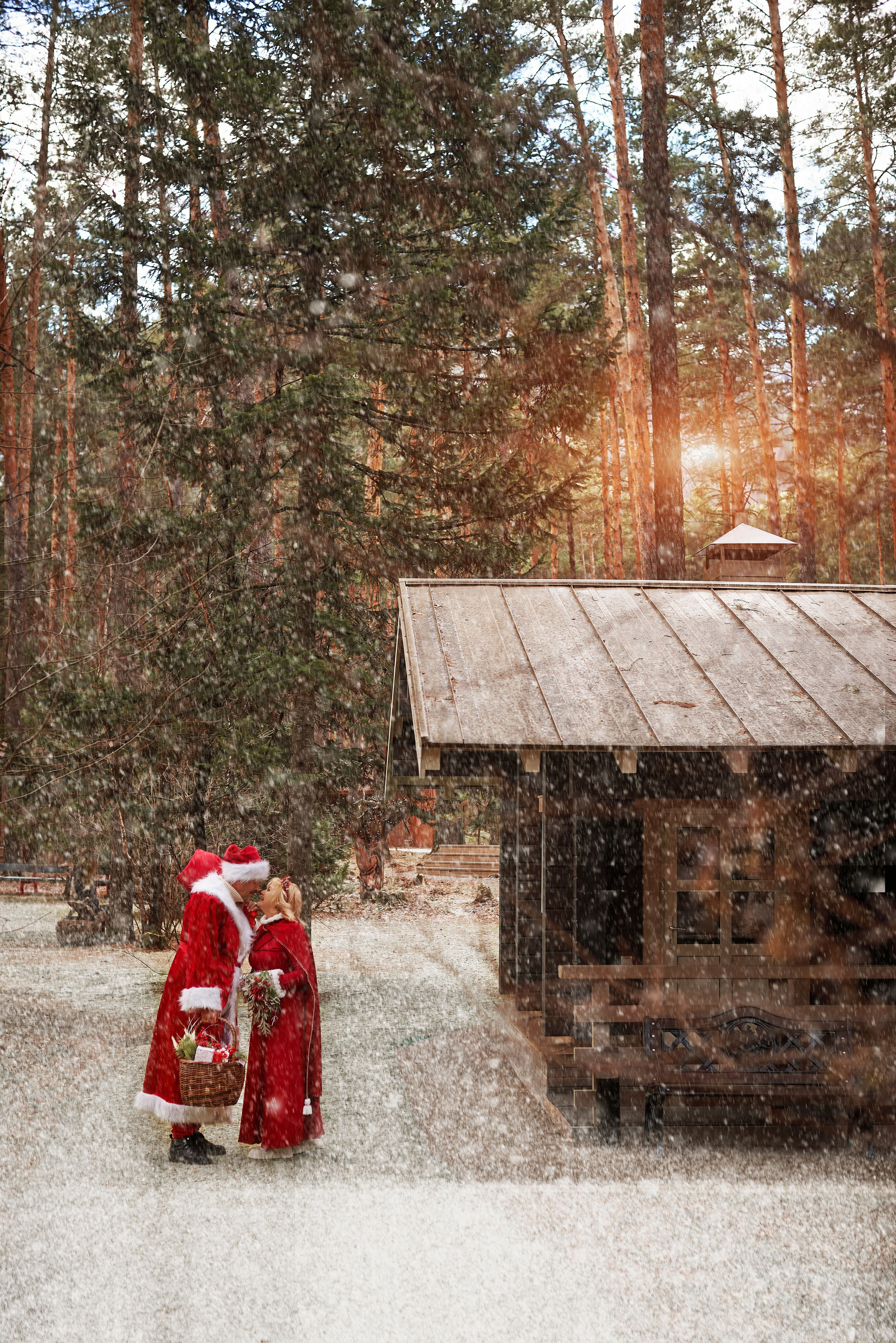 Рождественское волшебство. Семейный фотограф в Барнаул/Горный Алтай, Аренда дома в горах