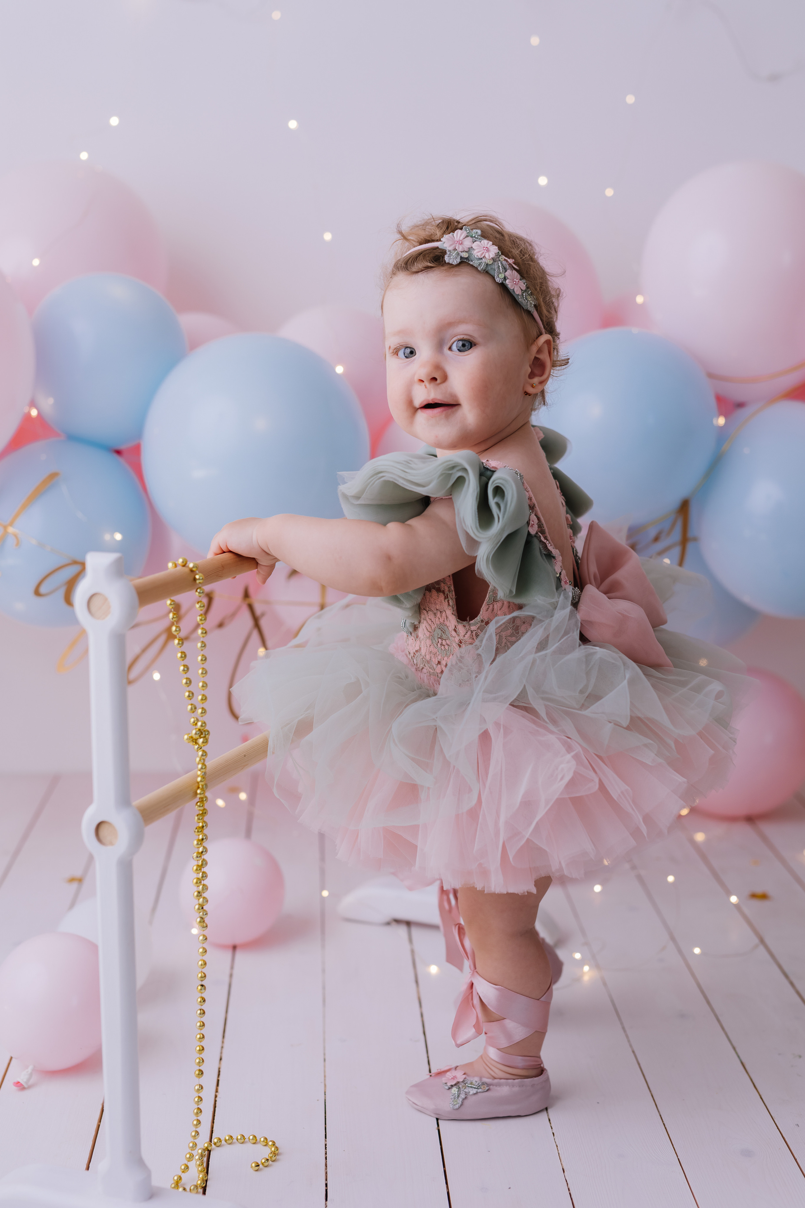 Первый тортик Балерина Новый. Семейный фотограф Обнинск