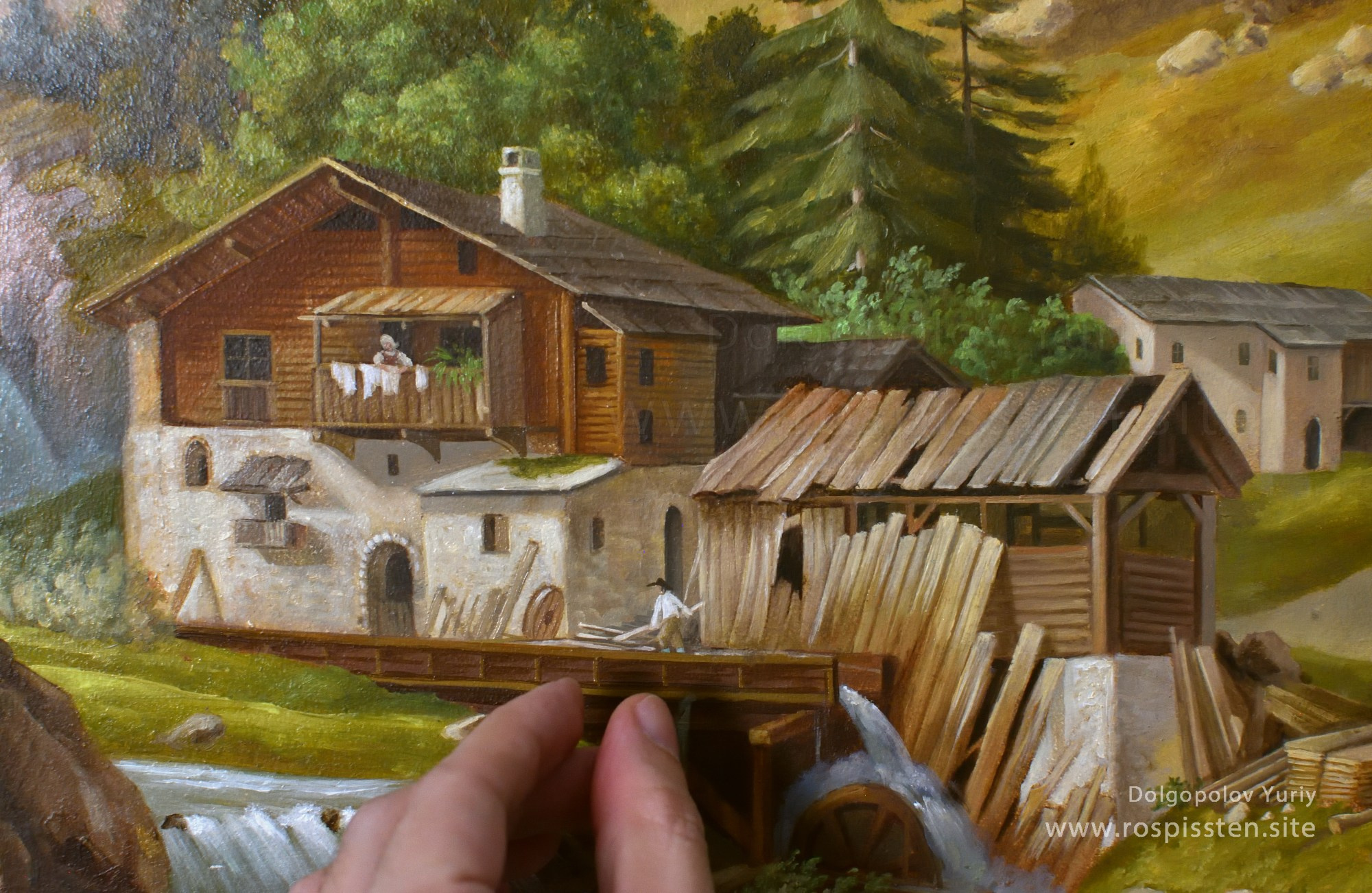 Роспись стен замок