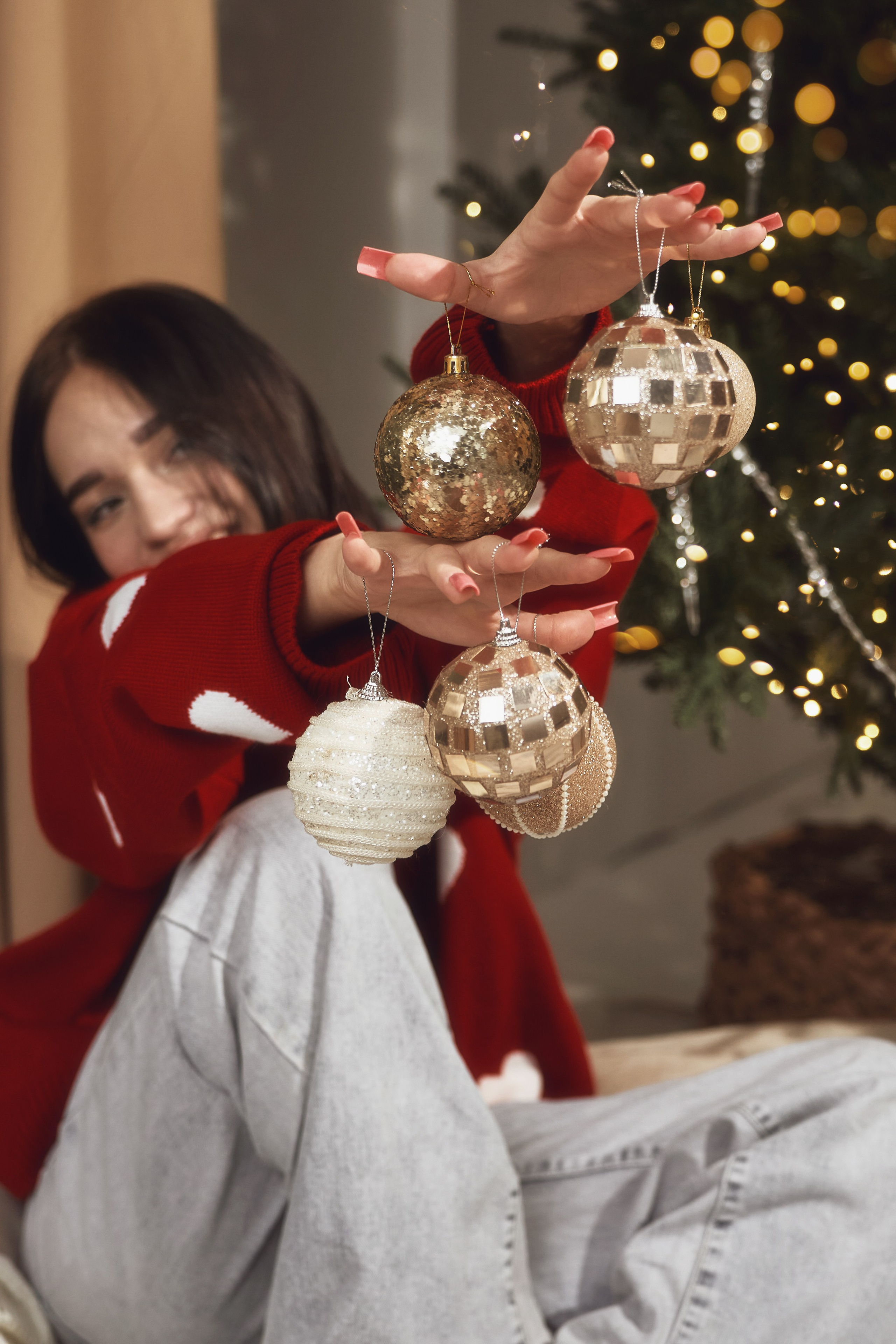 Стильная новогодняя фотосессия в Тюмени