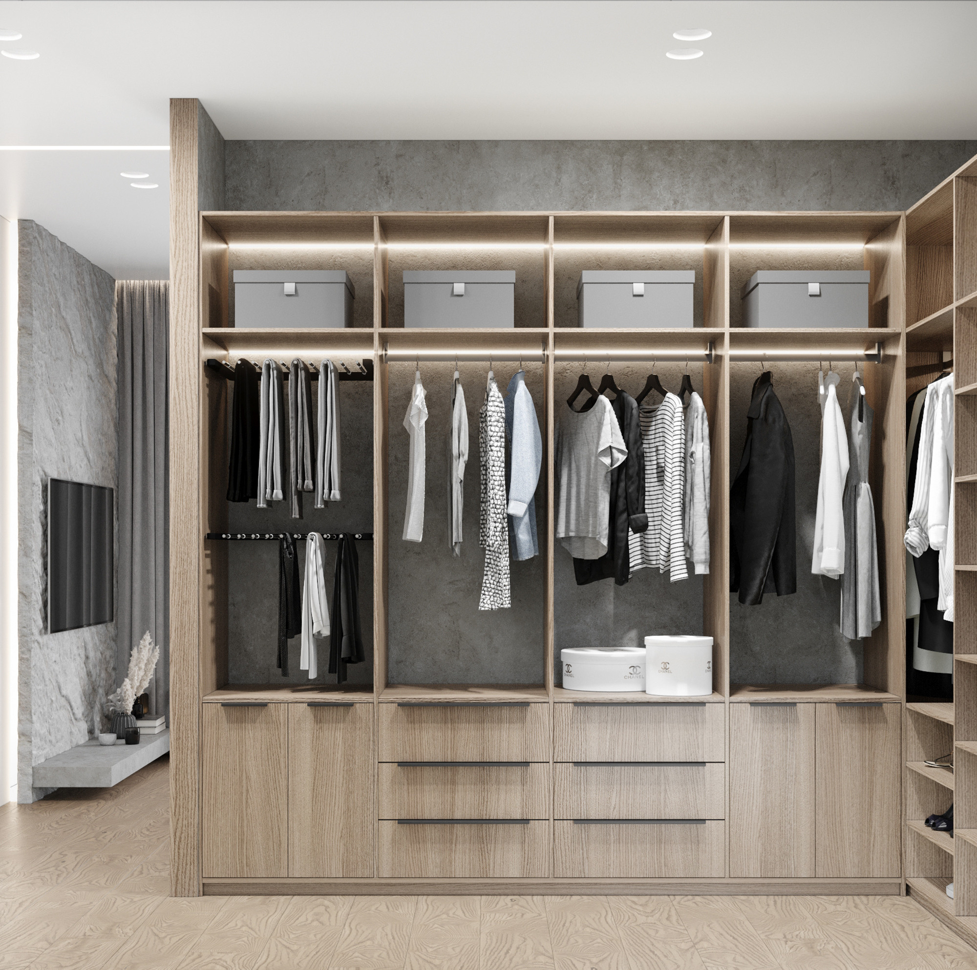 Дом 200 м. кв. 2й этаж, жилой. Студия Дизайна интерьера Tsvetdesign. Дизайнер в Санкт-Петербурге