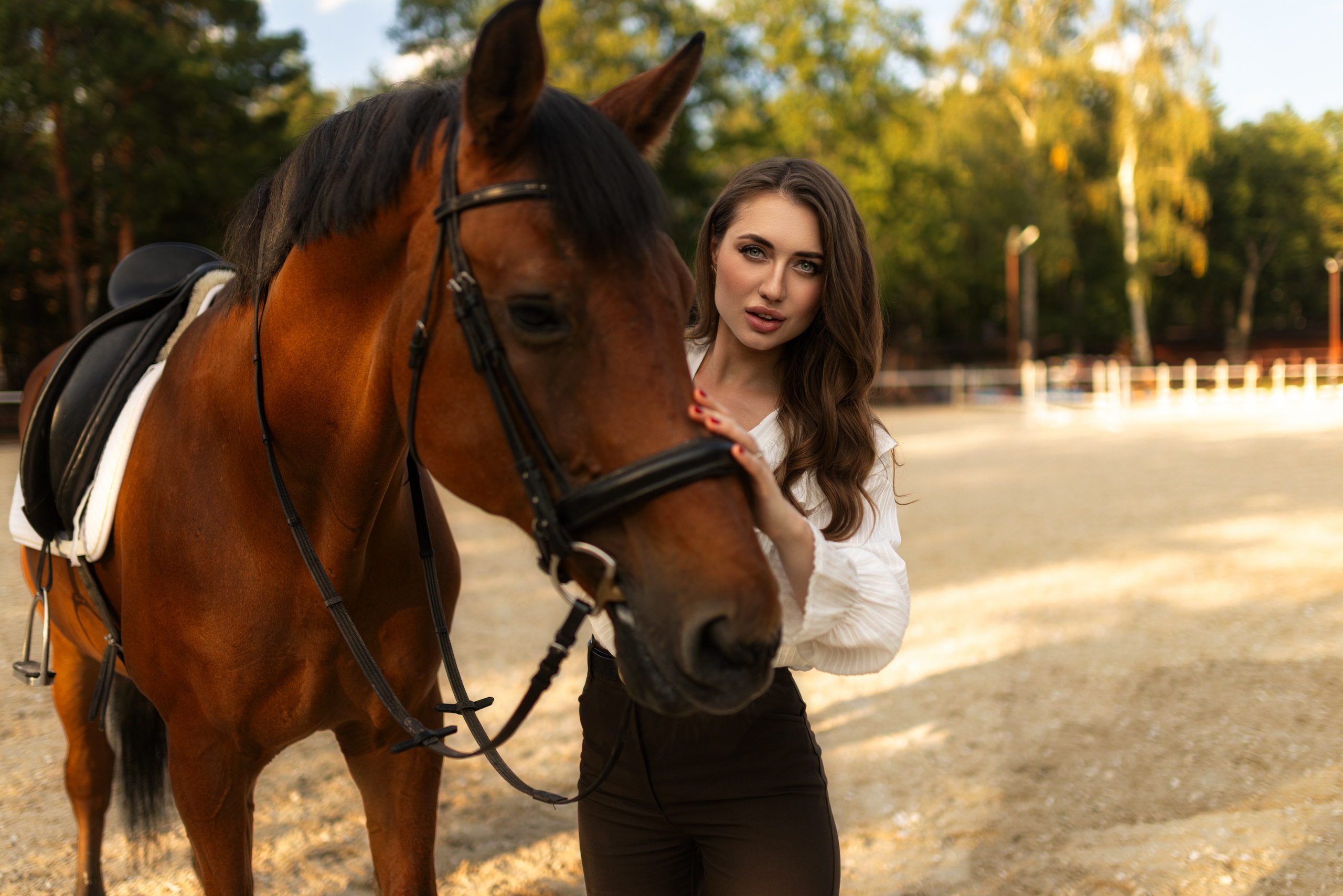 Фотосессия с лошадью для Анастасии в формате для «себя». Дмитрий Шульгин, портретный фотограф в Воронеже