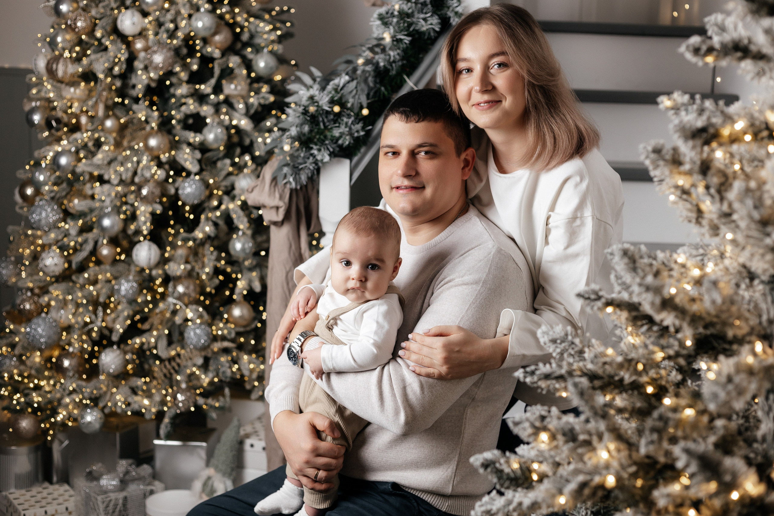 Настя, Вася и Миша (новогодняя). Свадебный и Семейный фотограф Свекрова Ольга