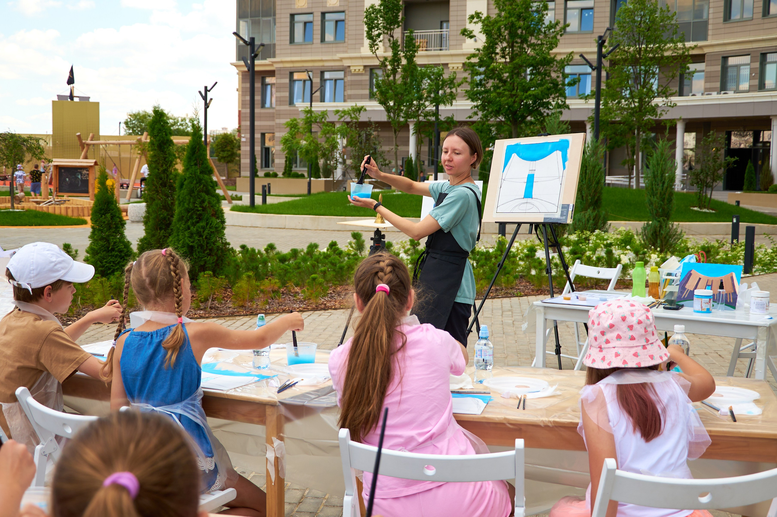 Мастер-класс по рисованию, Щелково, Ривер-хаус. Фотограф Щёлково