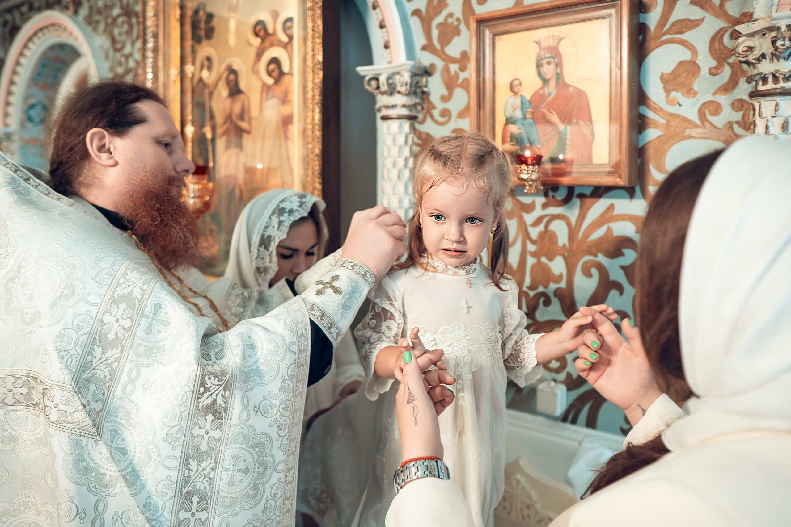 Таинство Крещения Евы и Софии