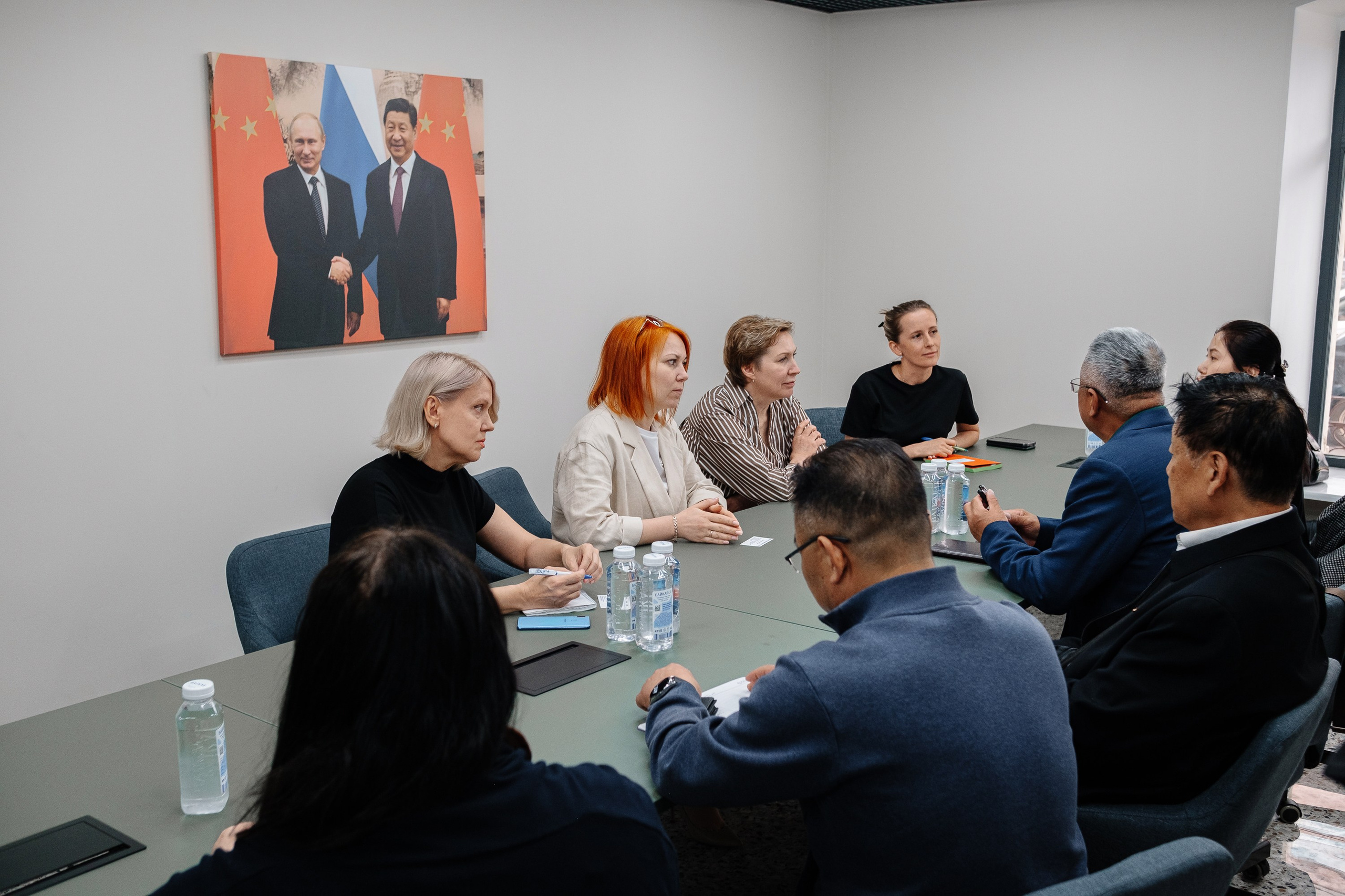 Делегация Китая в Ивановской текстильной компании