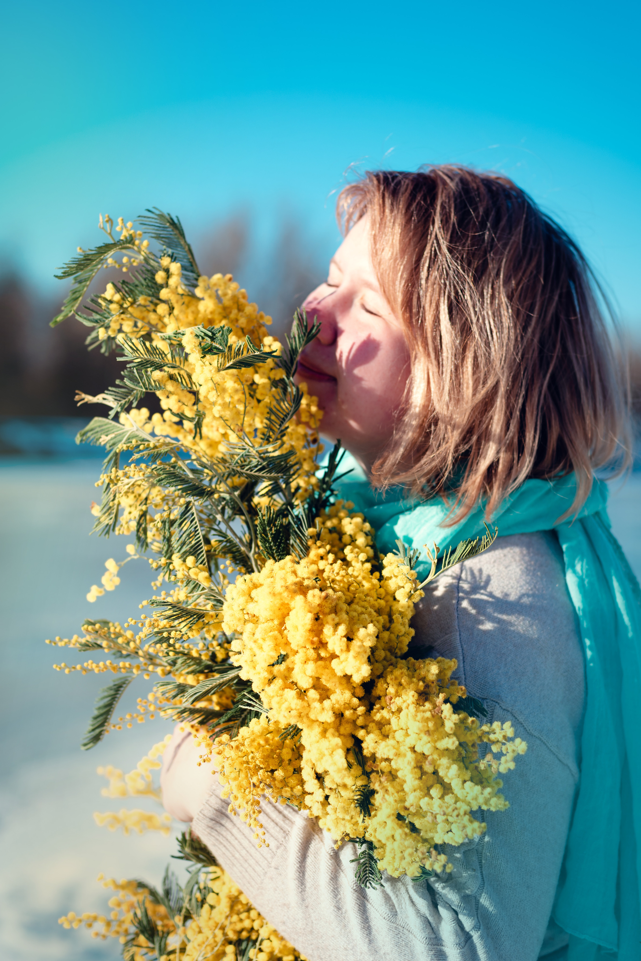 Фотопроект с мимозой. Семейный и детский фотограф Захаренкова Юлия
