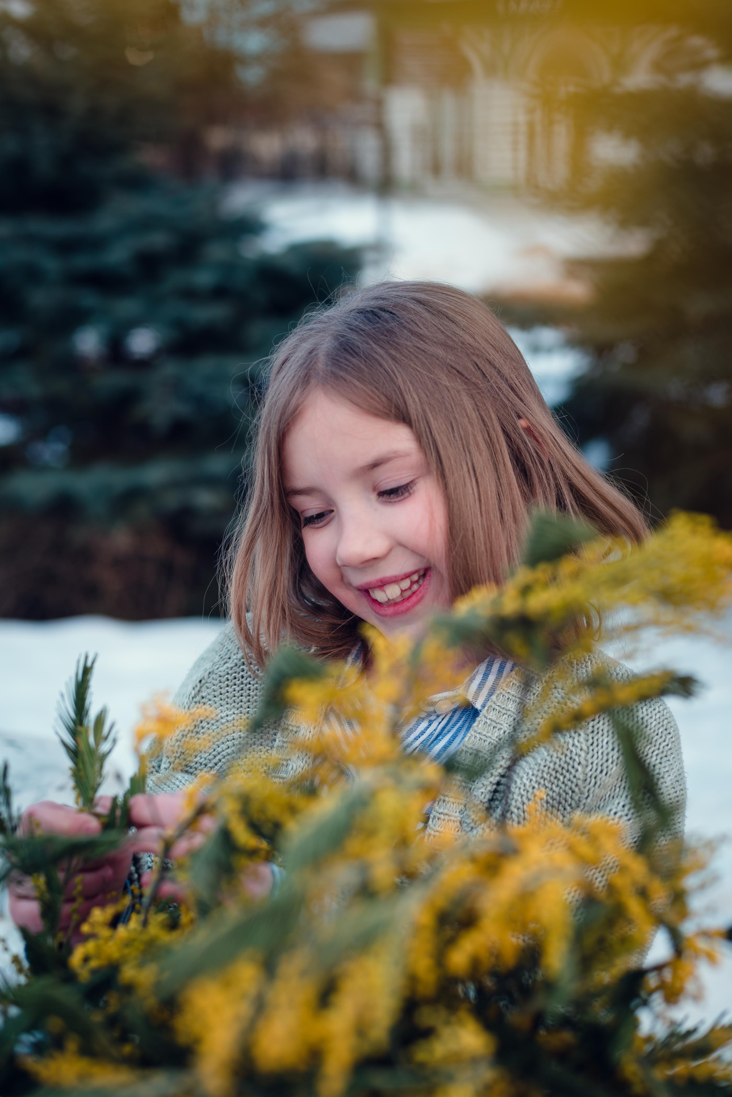 Фотопроект с мимозой. Семейный и детский фотограф Захаренкова Юлия