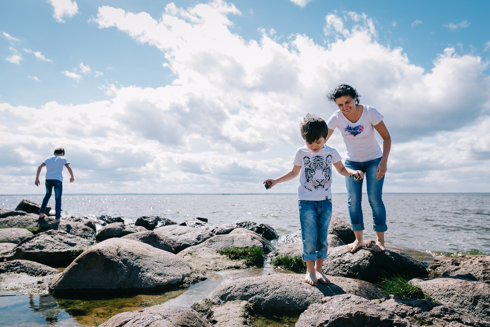 У моря под облаками. Семейный и детский фотограф в Санкт-Петербурге Марина Сергеева
