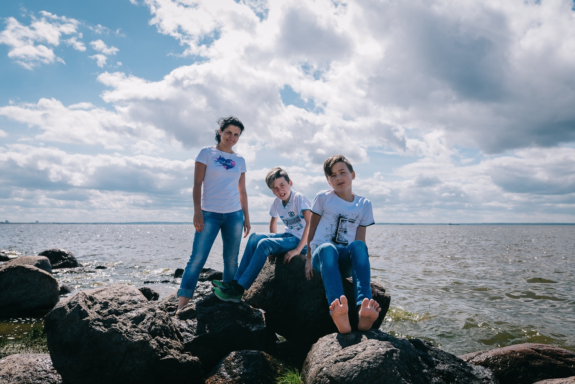 У моря под облаками. Семейный и детский фотограф в Санкт-Петербурге Марина Сергеева
