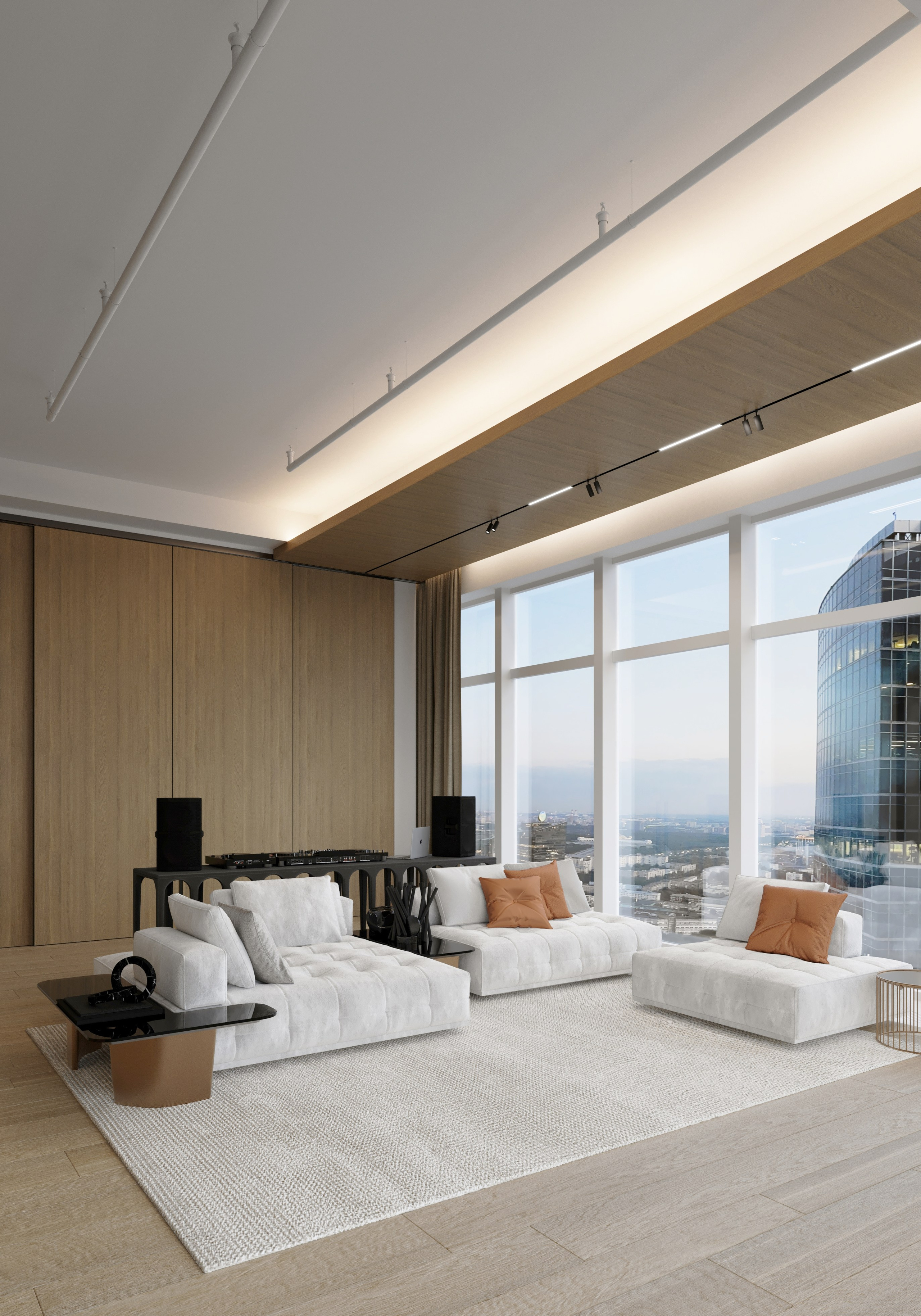 Пентхаус в Москва-Сити. Архитектурные интерьеры