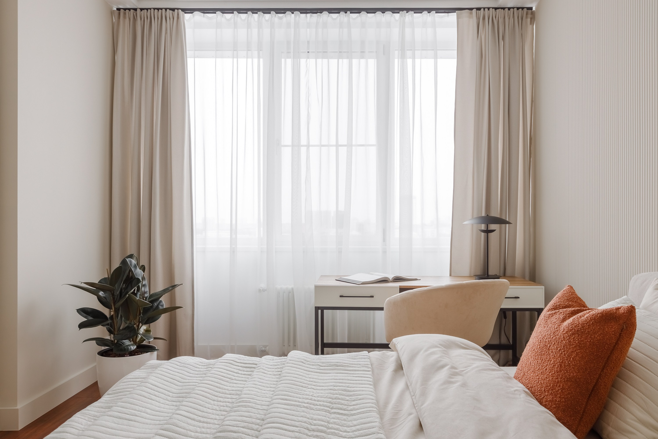 Бежевая квартира в Аэробусе. Интерьерный фотограф в Москве Роман Потапов