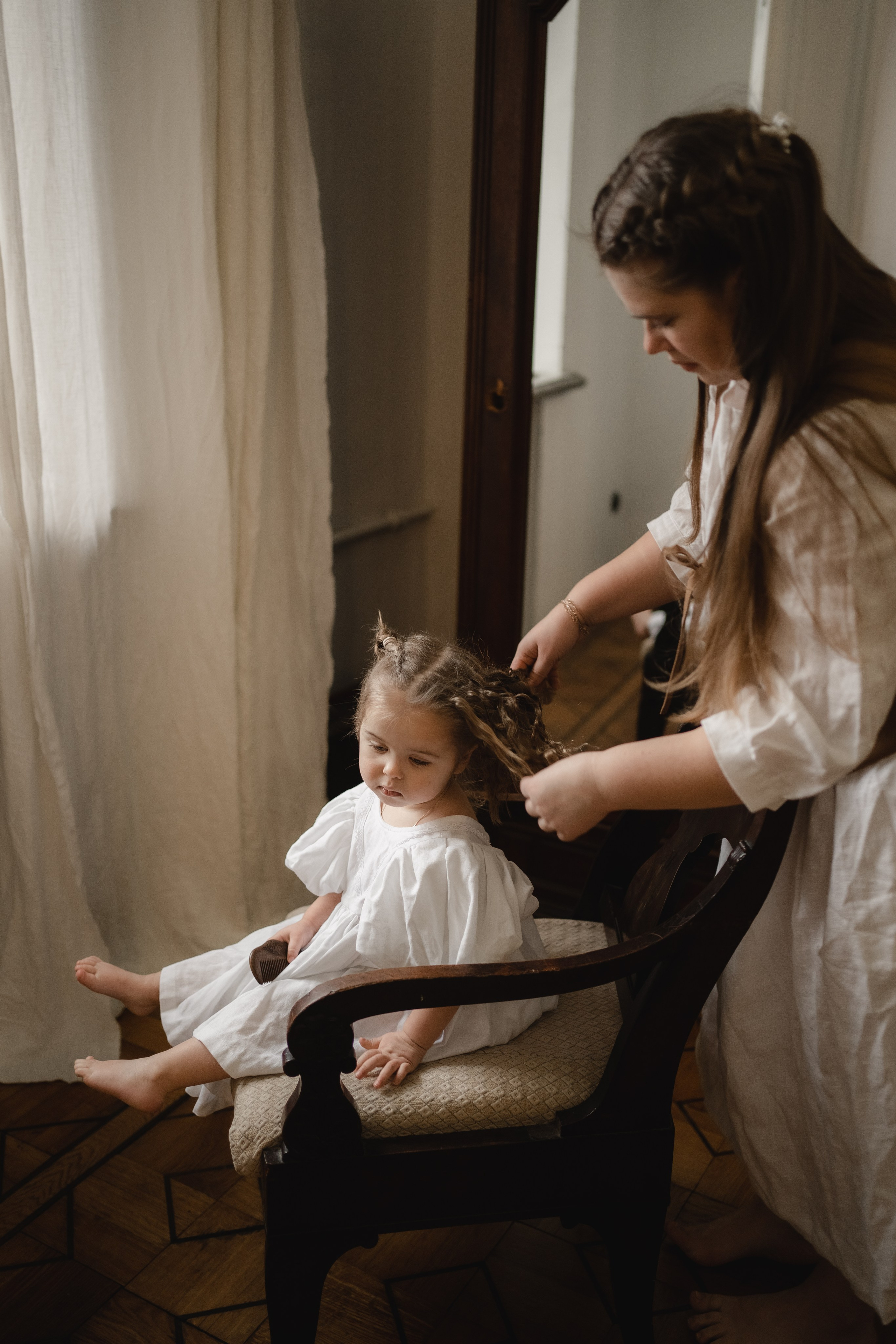Винтажная фотосессия с дочкой. Семейный фотограф в Москве и в Домодедово Екатерина Патракова
