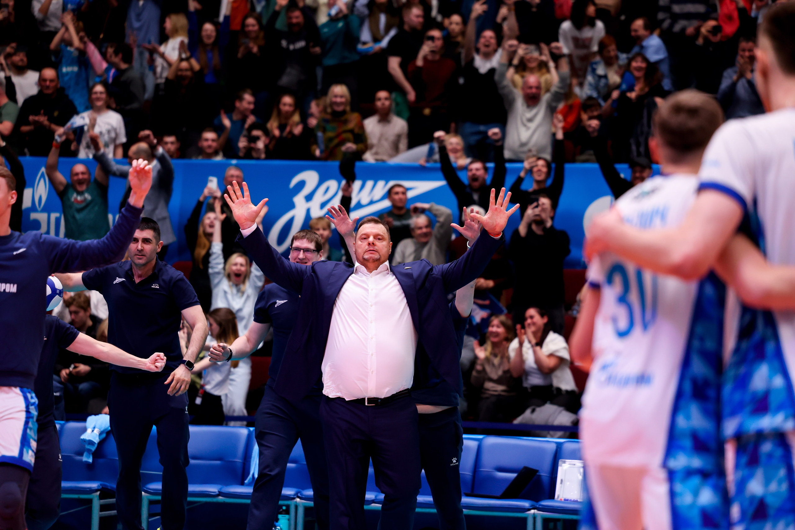 ВК Зенит — ВК Белогорье 08.04.2025. Спортивный и репортажный фотограф Антон Тереханов