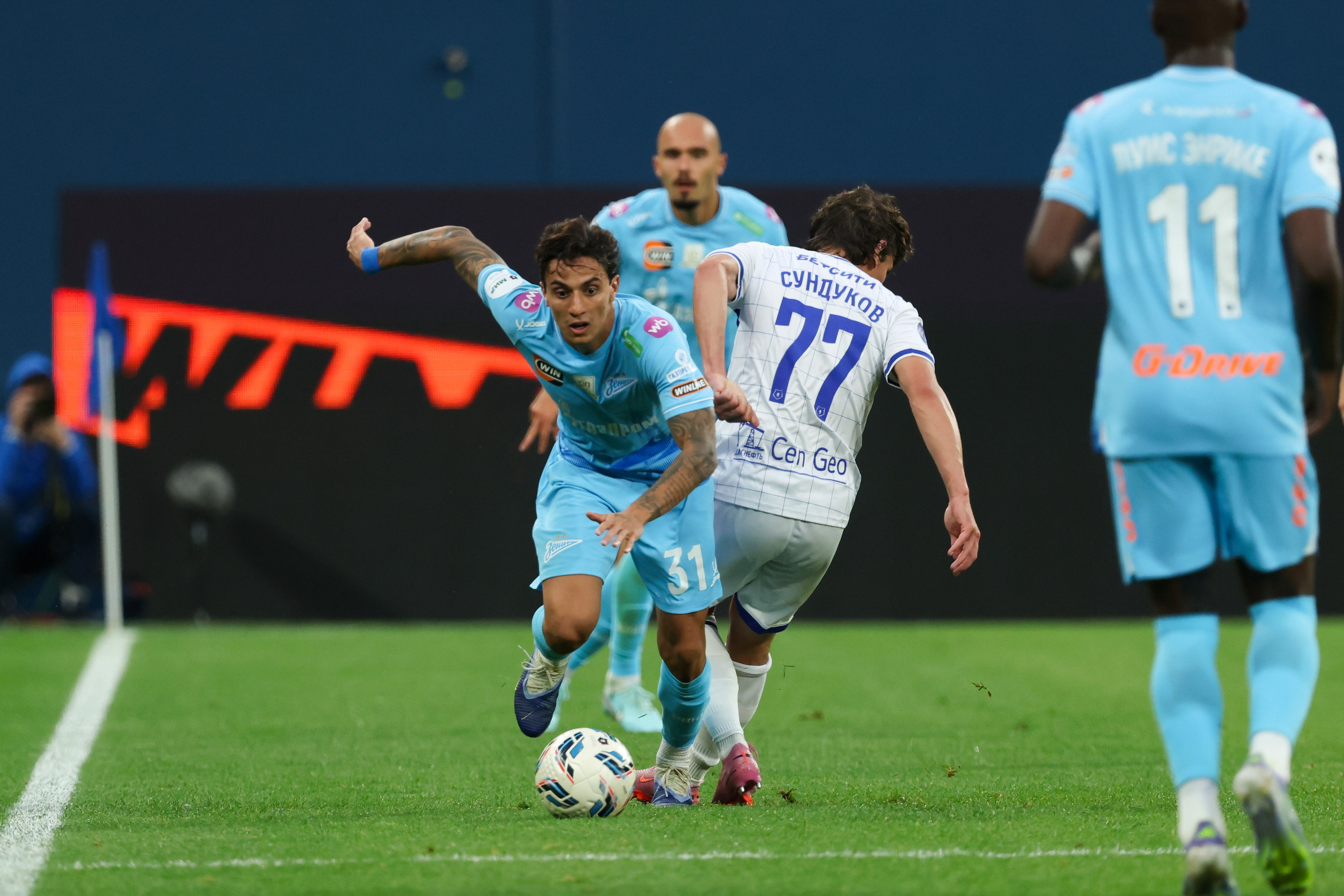 ФК «Зенит» — ФК «Динамо» Махачкала 23.08.2025. Спортивный и репортажный фотограф Антон Тереханов