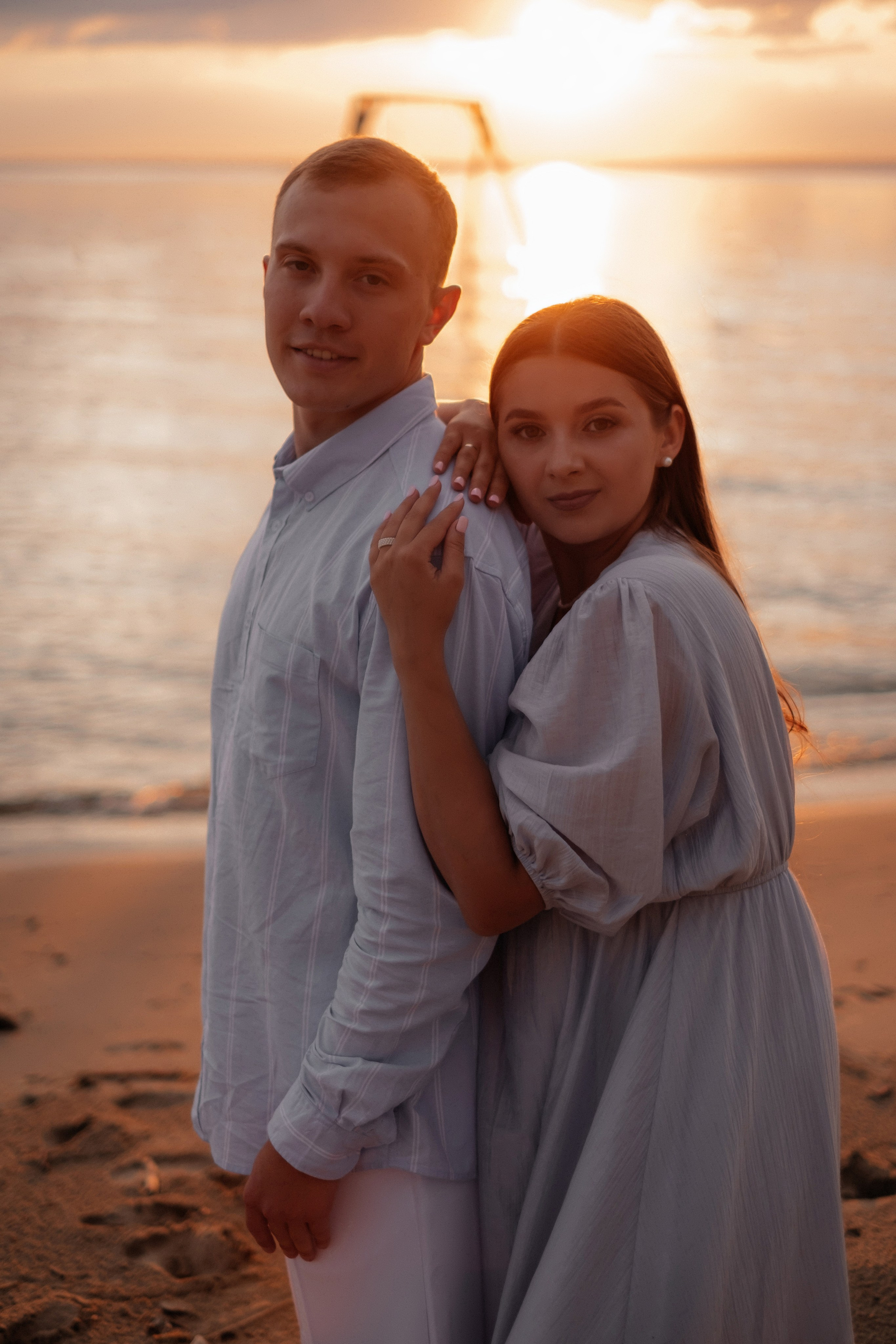 Алина, Ярослав и Тая на берегу. Фотограф в Новосибирске Диана Ильиных