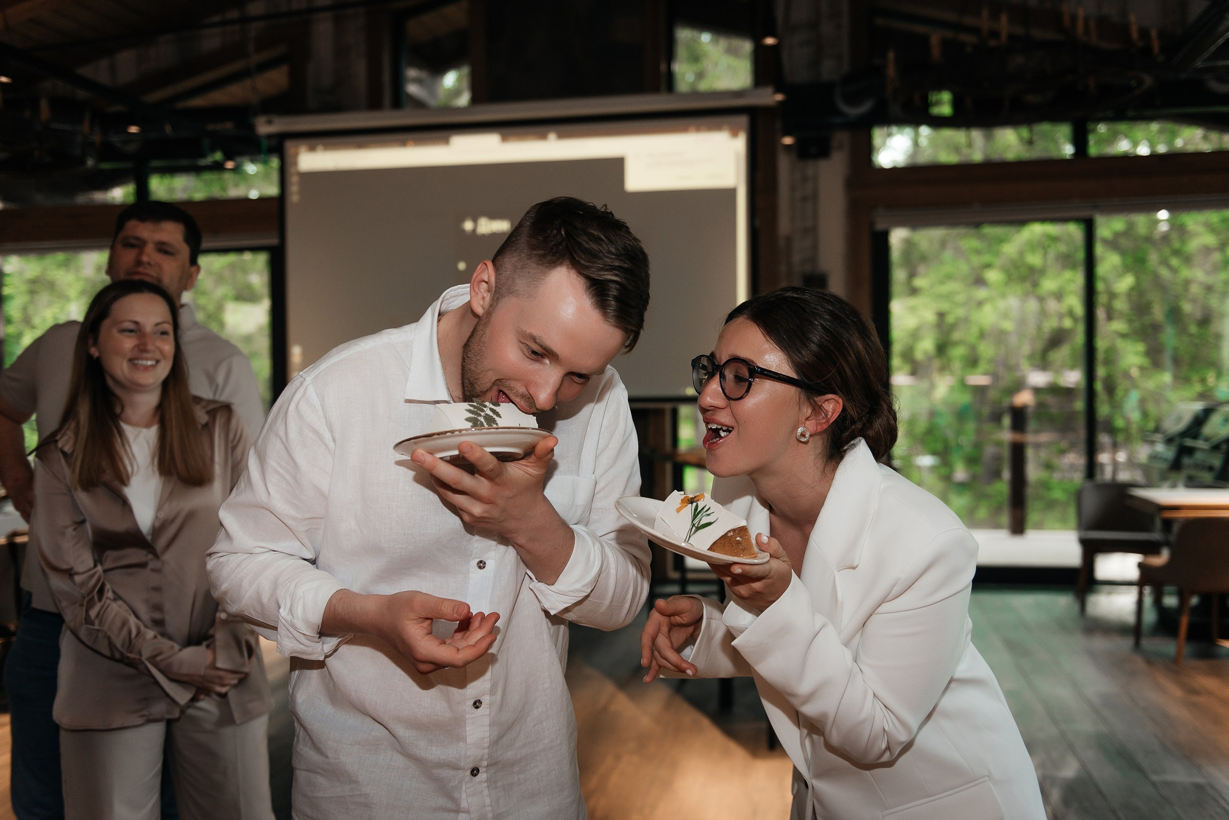 свадебный ужин в ресторане Чаща в Охта парке