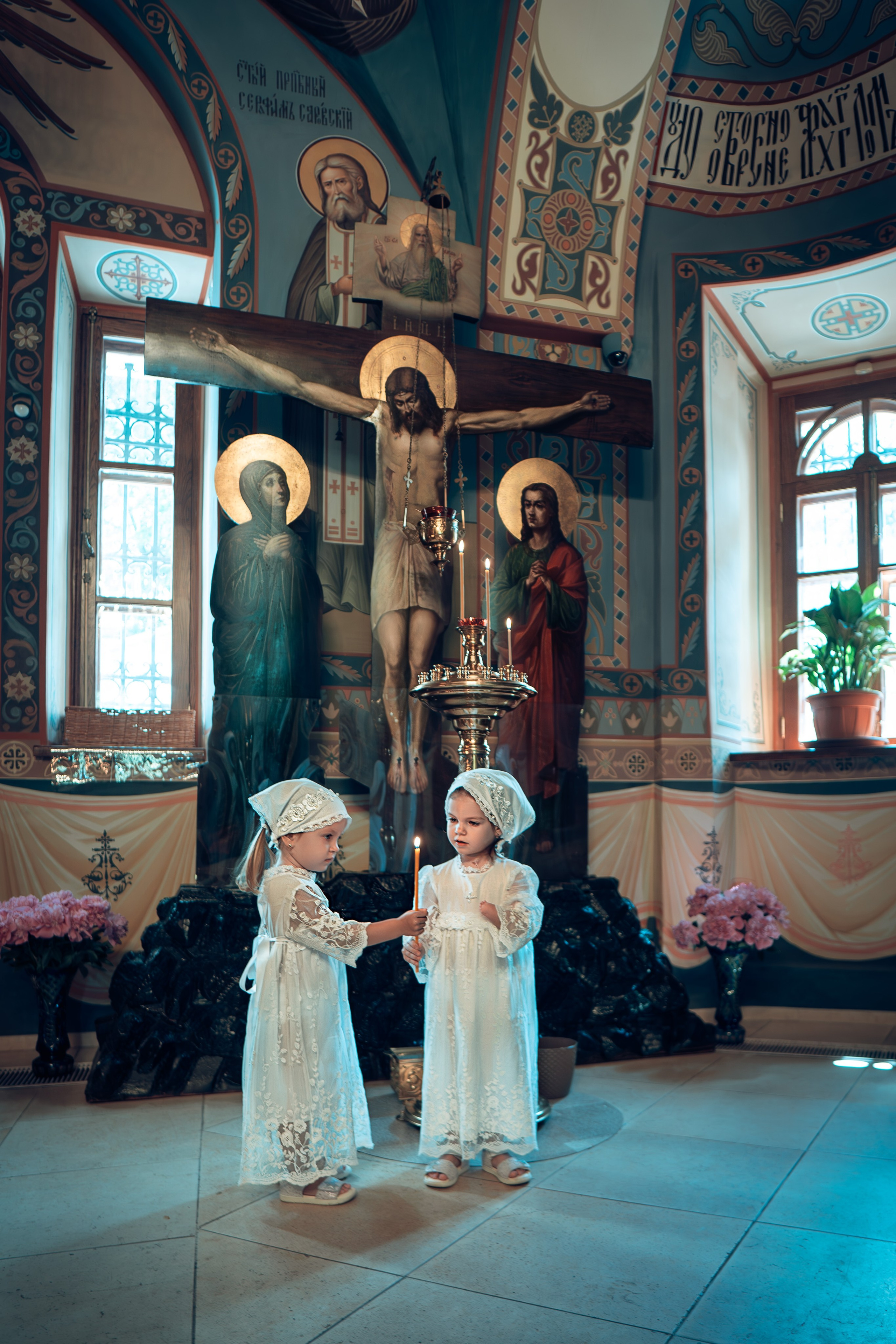 Таинство Крещения Евы и Софии
