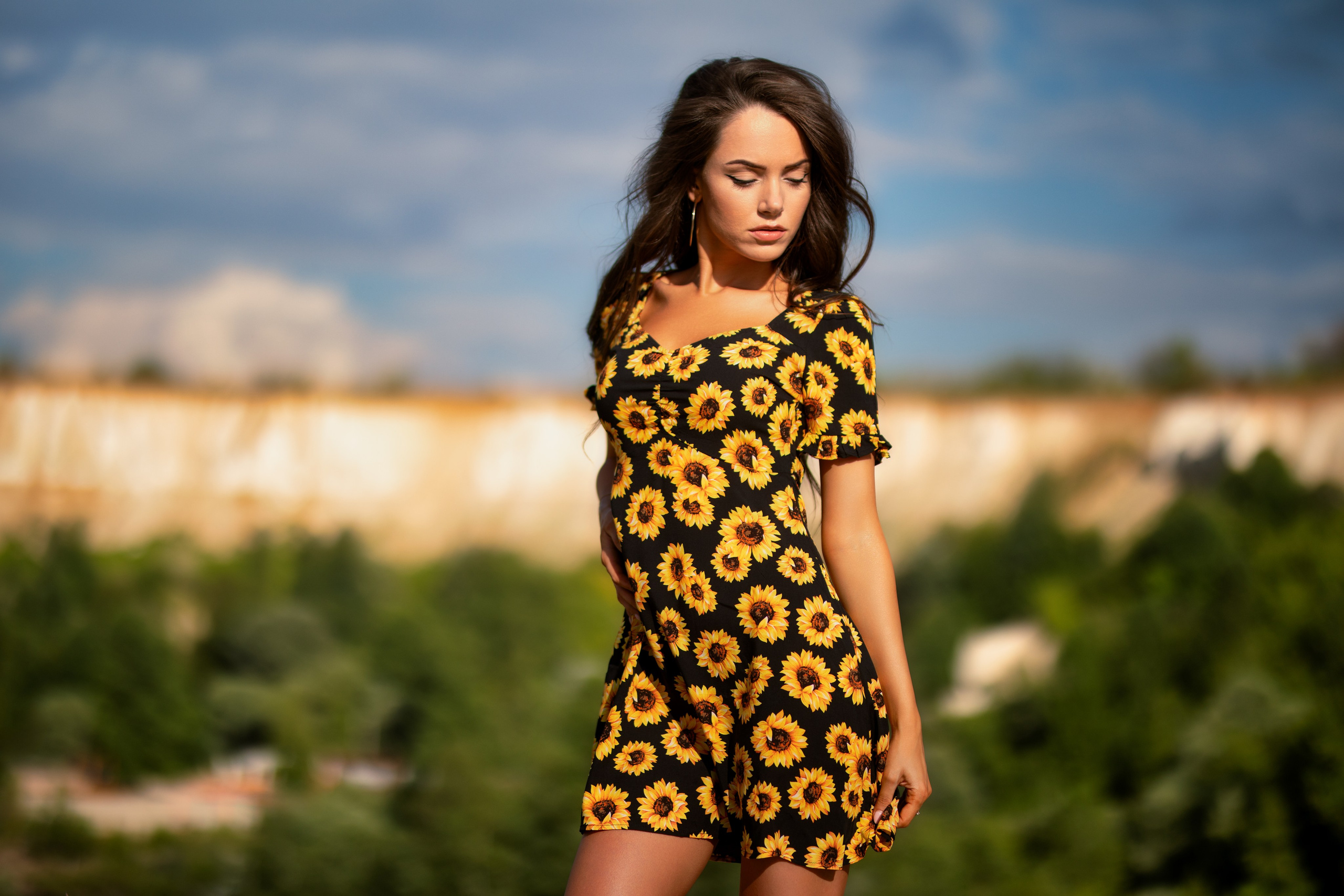 Летняя съемка с Екатериной на природе в парке Белый Колодец в формате для «себя»