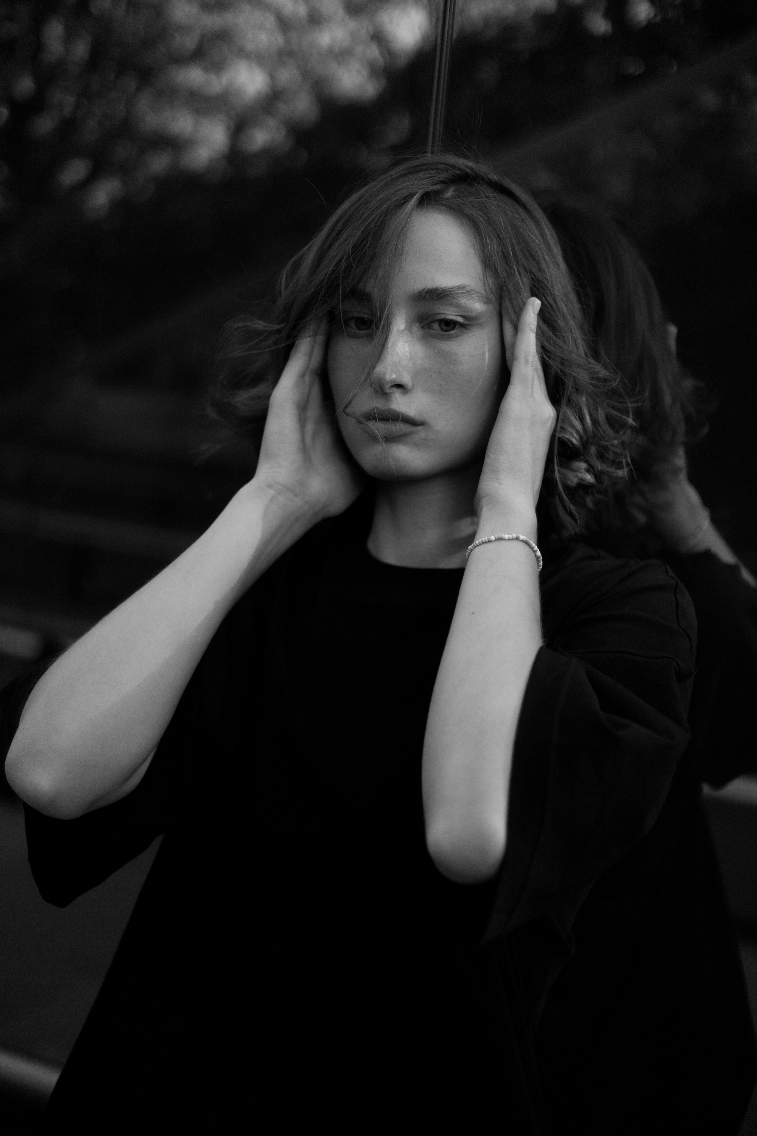 Дарья черно белый портрет. Gorbunova Alina Фотограф