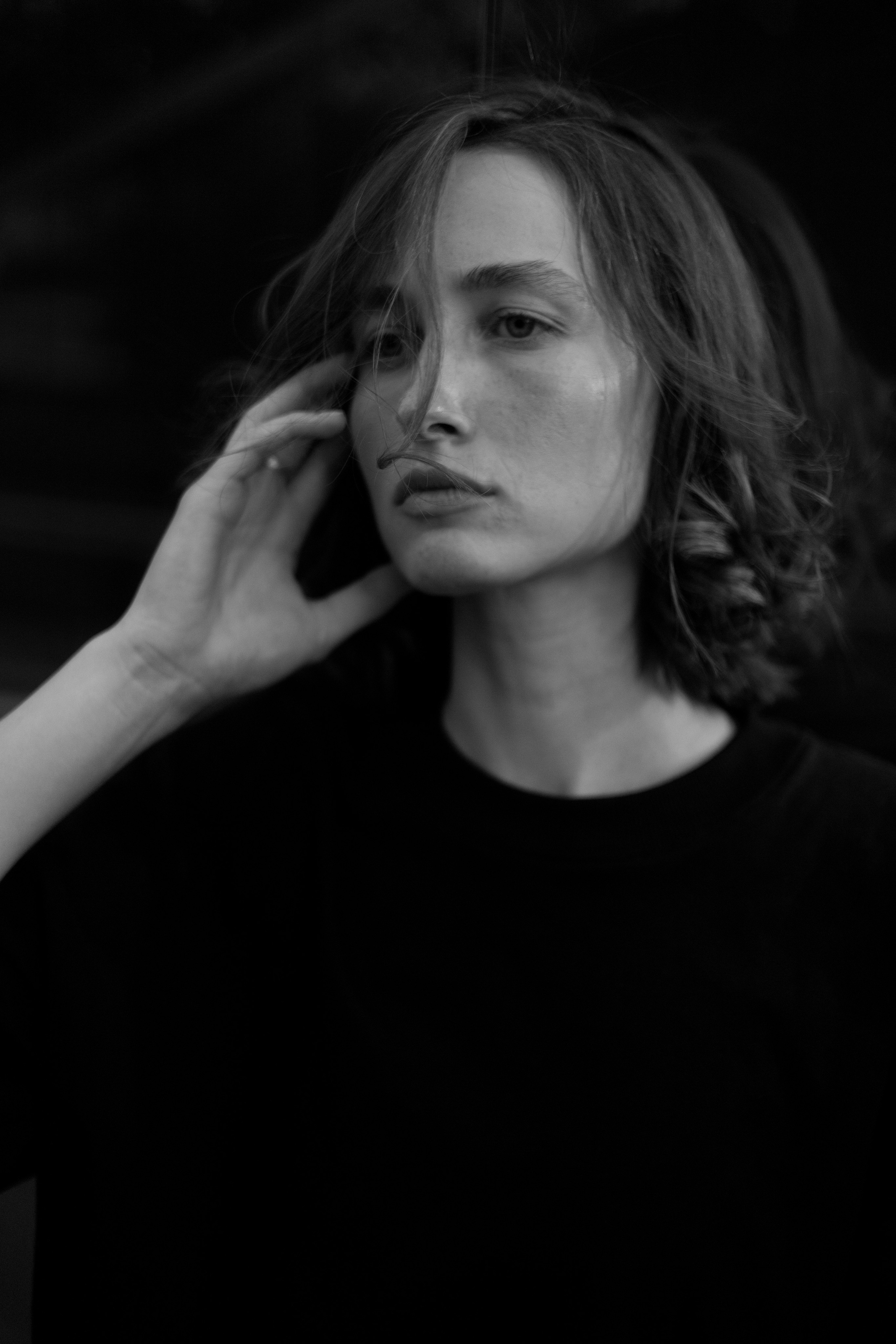 Дарья черно белый портрет. Gorbunova Alina Фотограф