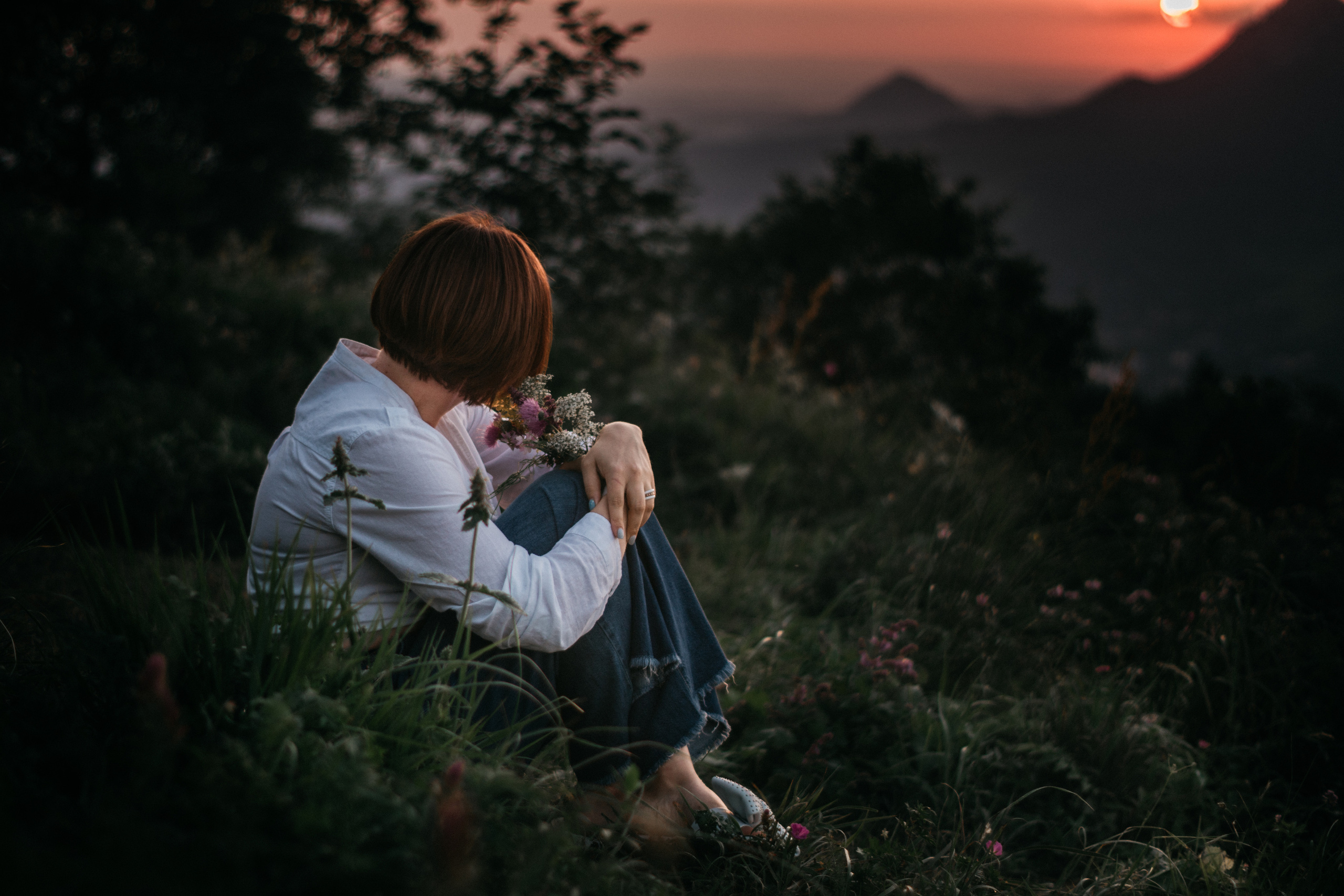 Галина. Индивидуальная фотосессия в горах на закате. Семейный фотограф Пятигорск, Кисловодск, Эльбрус. Марина Вяликова