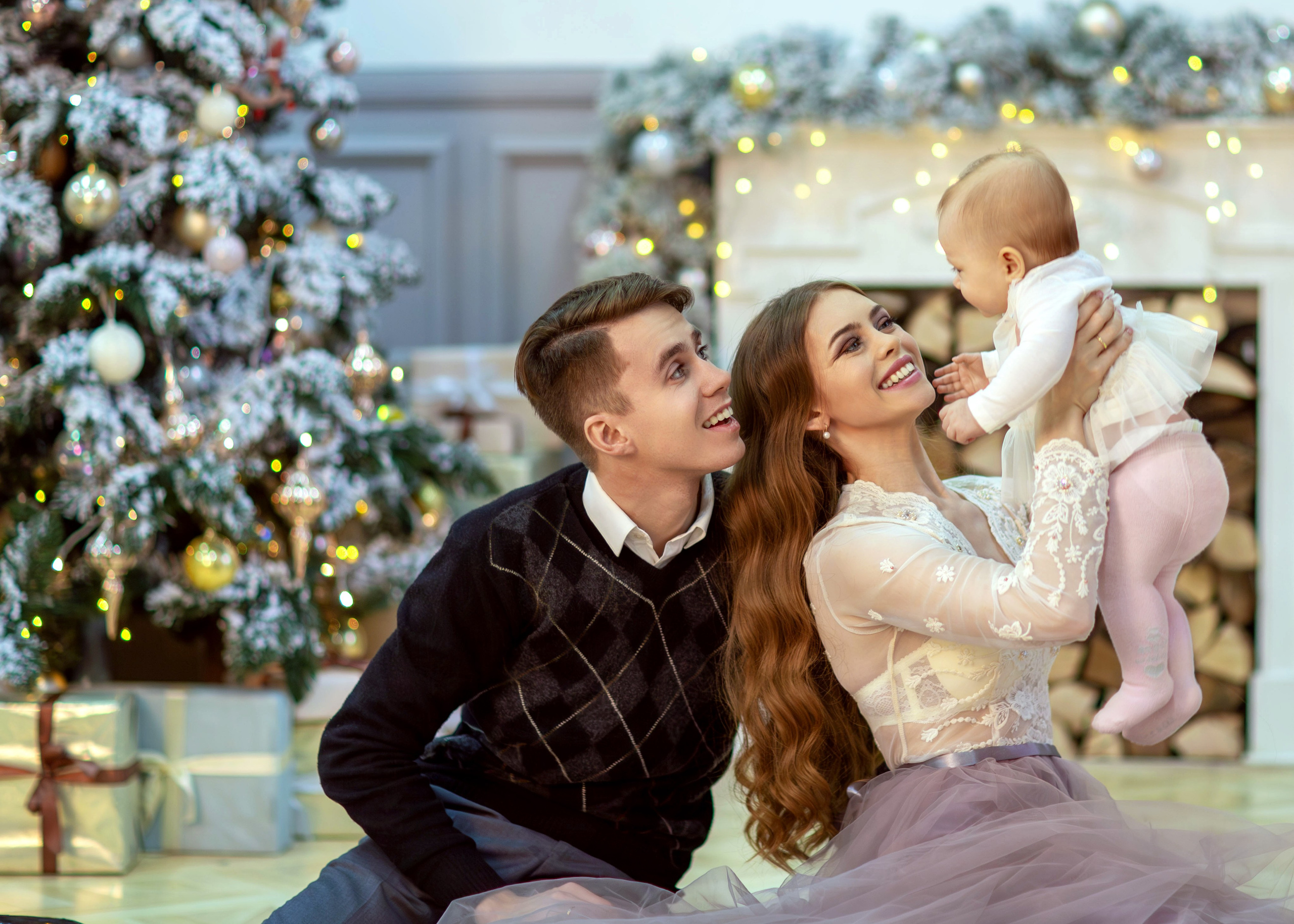 Семейная новогодняя съемка Анастасии. Семейный и детский фотограф в Москве Юлия