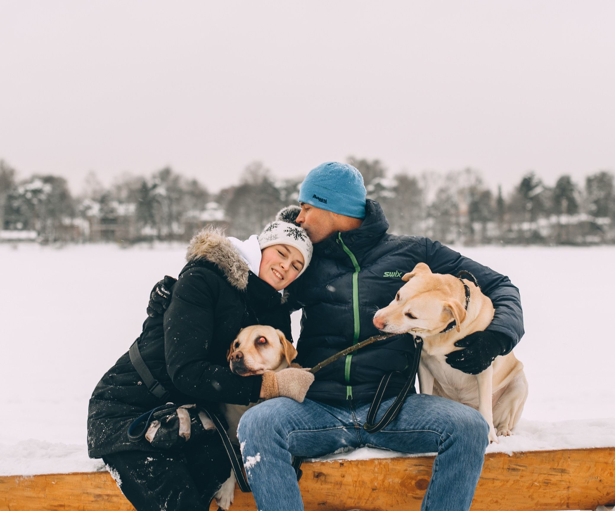 Зимняя прогулка папы и дочери. Свадебный и семейный фотограф София Невская