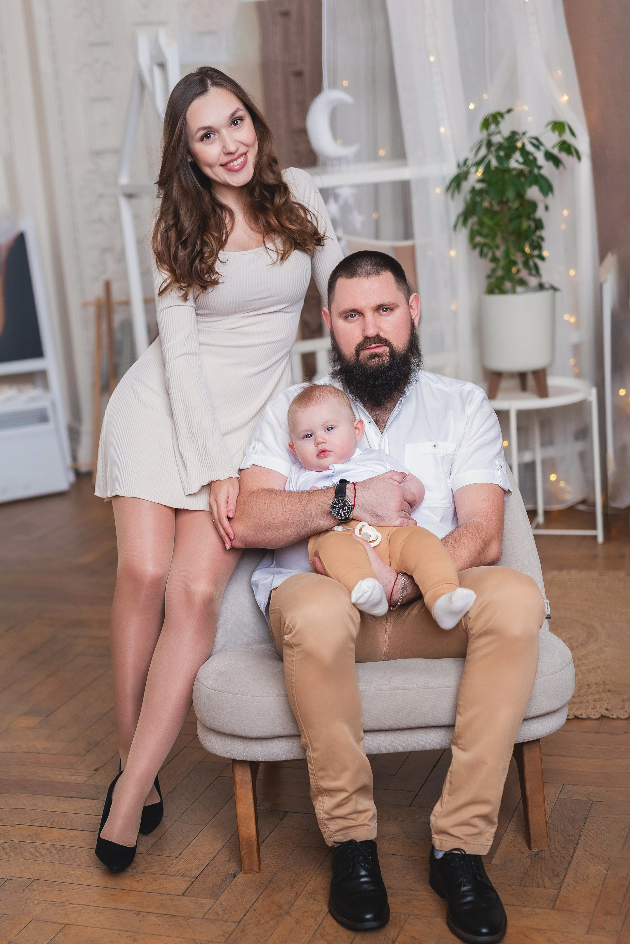 Семейная фотосессия в студии. Семейный, детский фотограф в Воронеже Анна Никитина