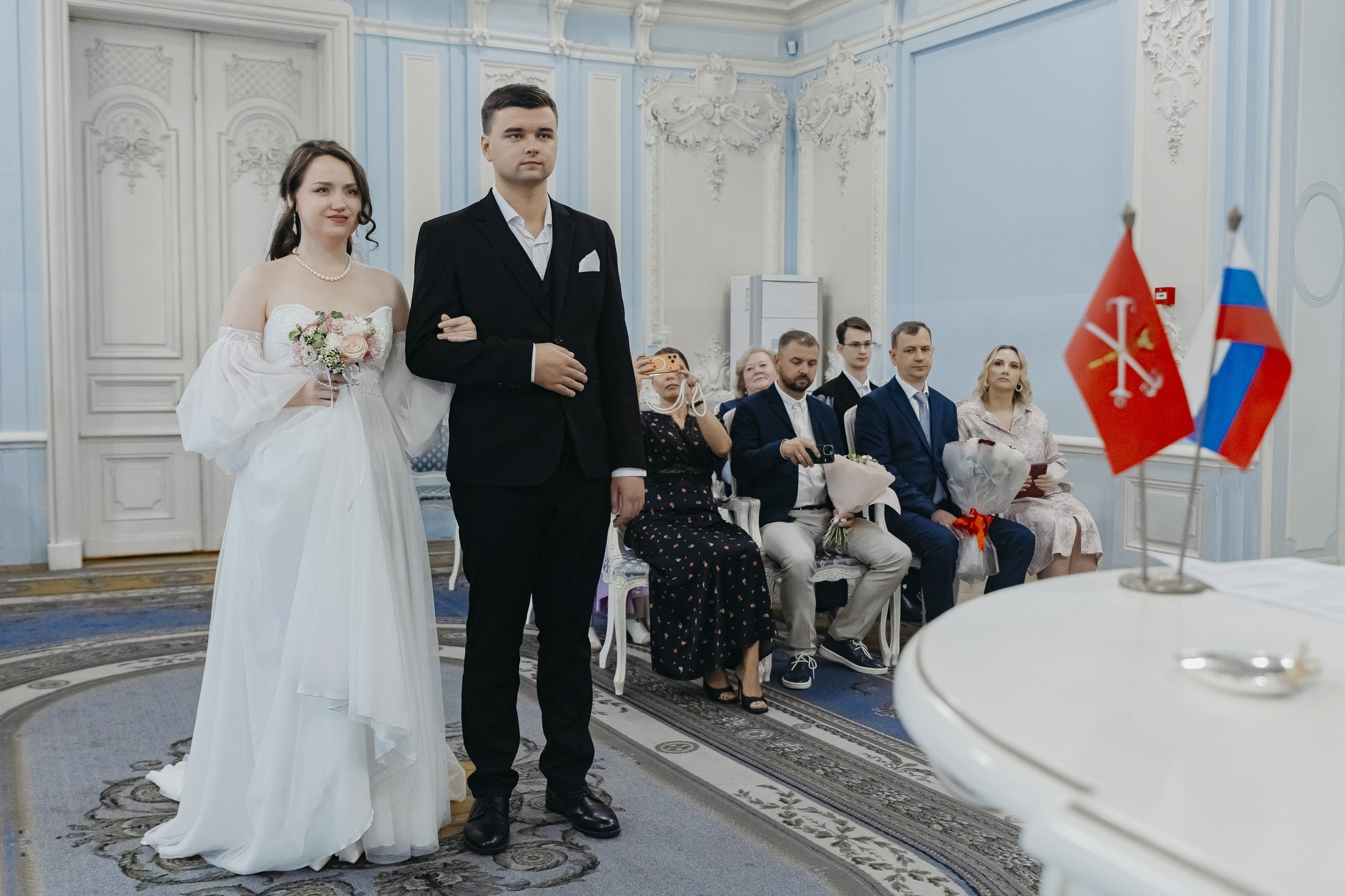 Слава и Диана на свадебной церемонии