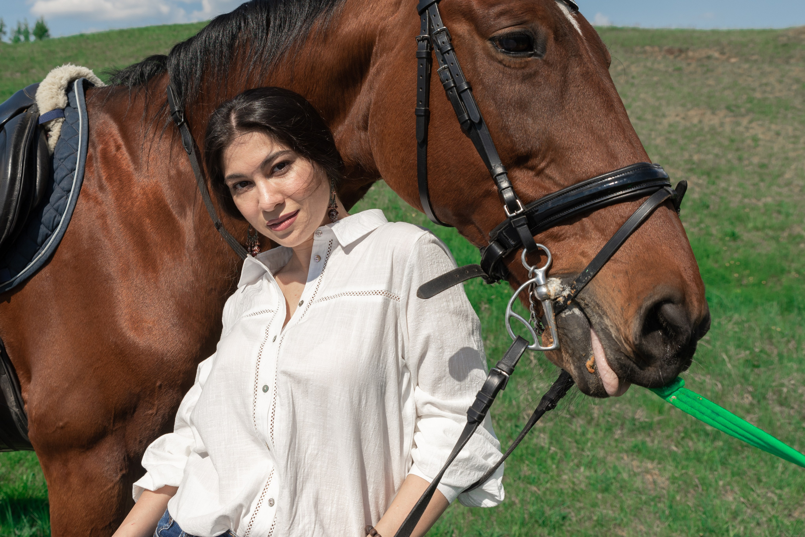 Кристина и конь Неон. Фотограф в Санкт-Петербурге Виктор Кудряшов