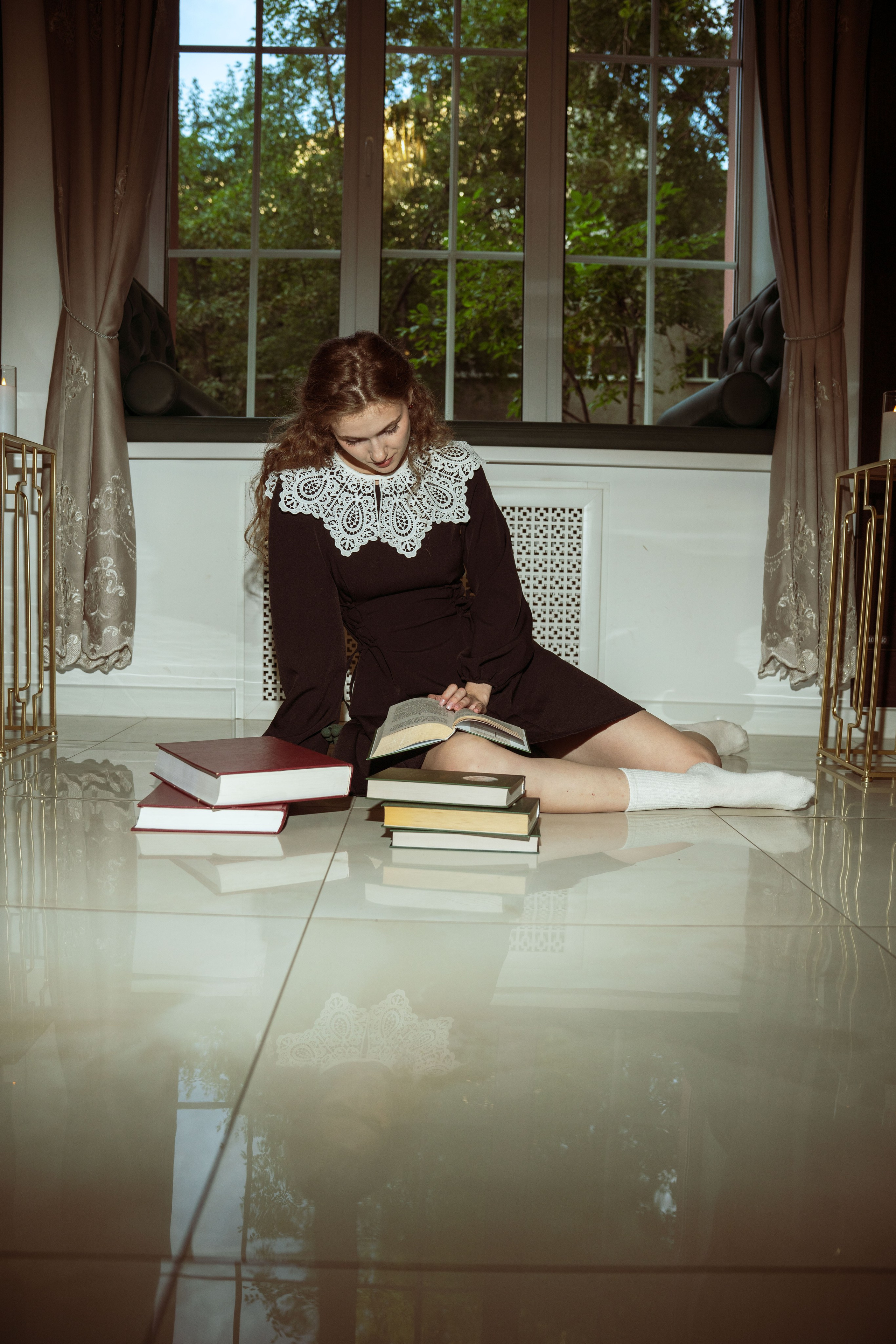 В библиотеке. Семейный фотограф в Омске Александра Яровикова