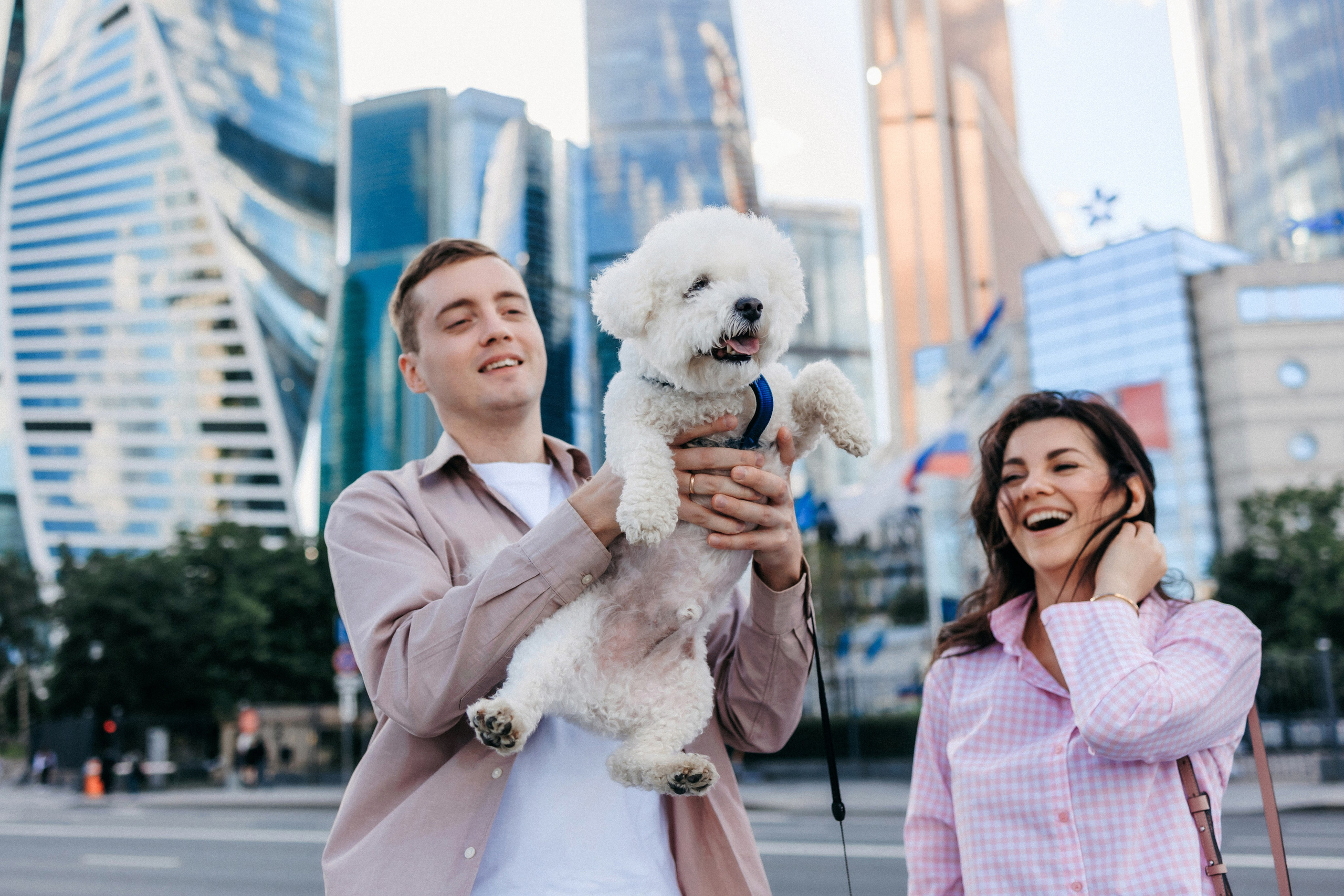 Марина, Данил и Бруно. Фотограф-анималист Елена Радченко, Москва