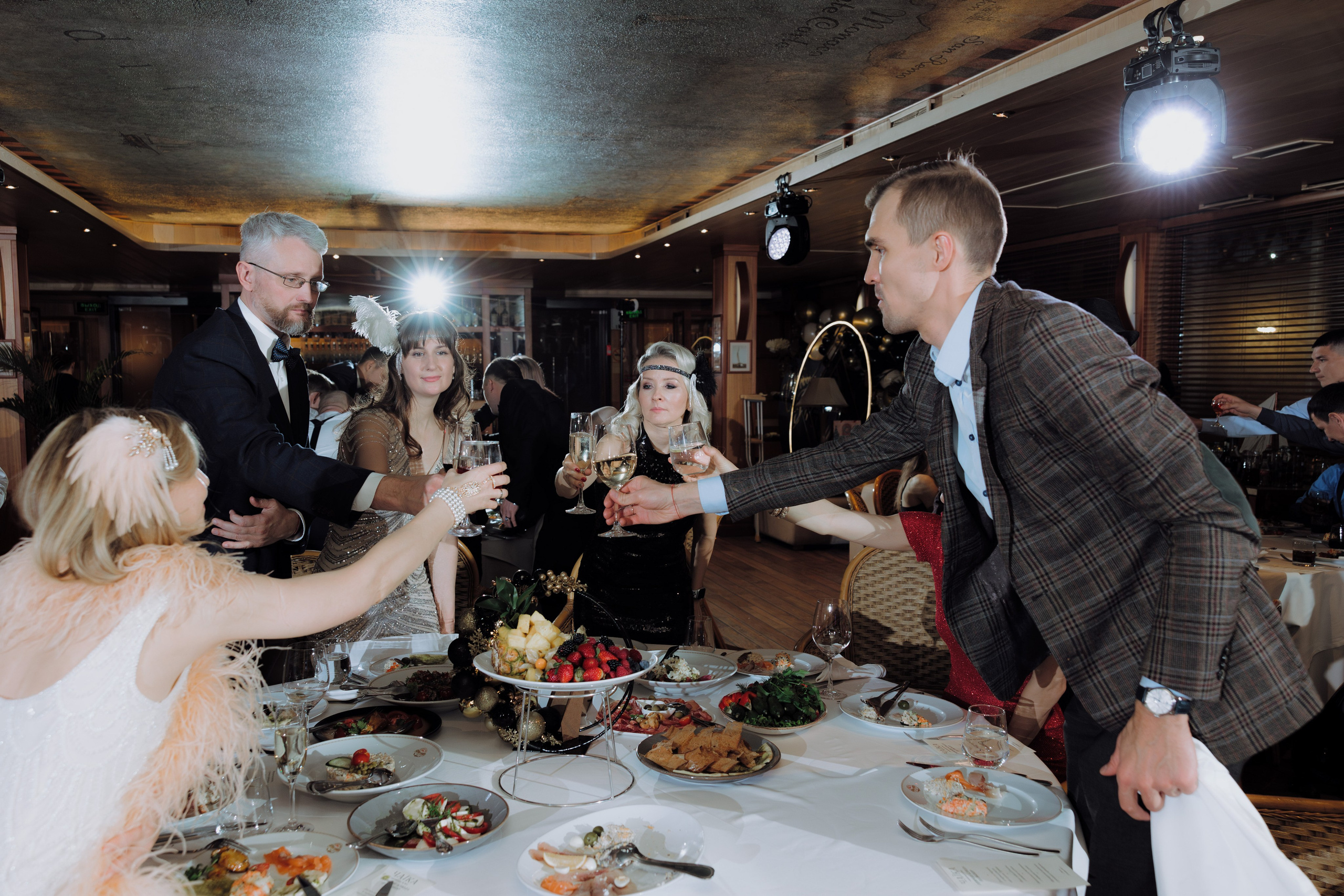 Корпоратив PETROMODELING в стиле Gatsby (ресторан Чайка). Фотограф Андрей Ширкалин Москва Московская обл, Коломна, Рязань