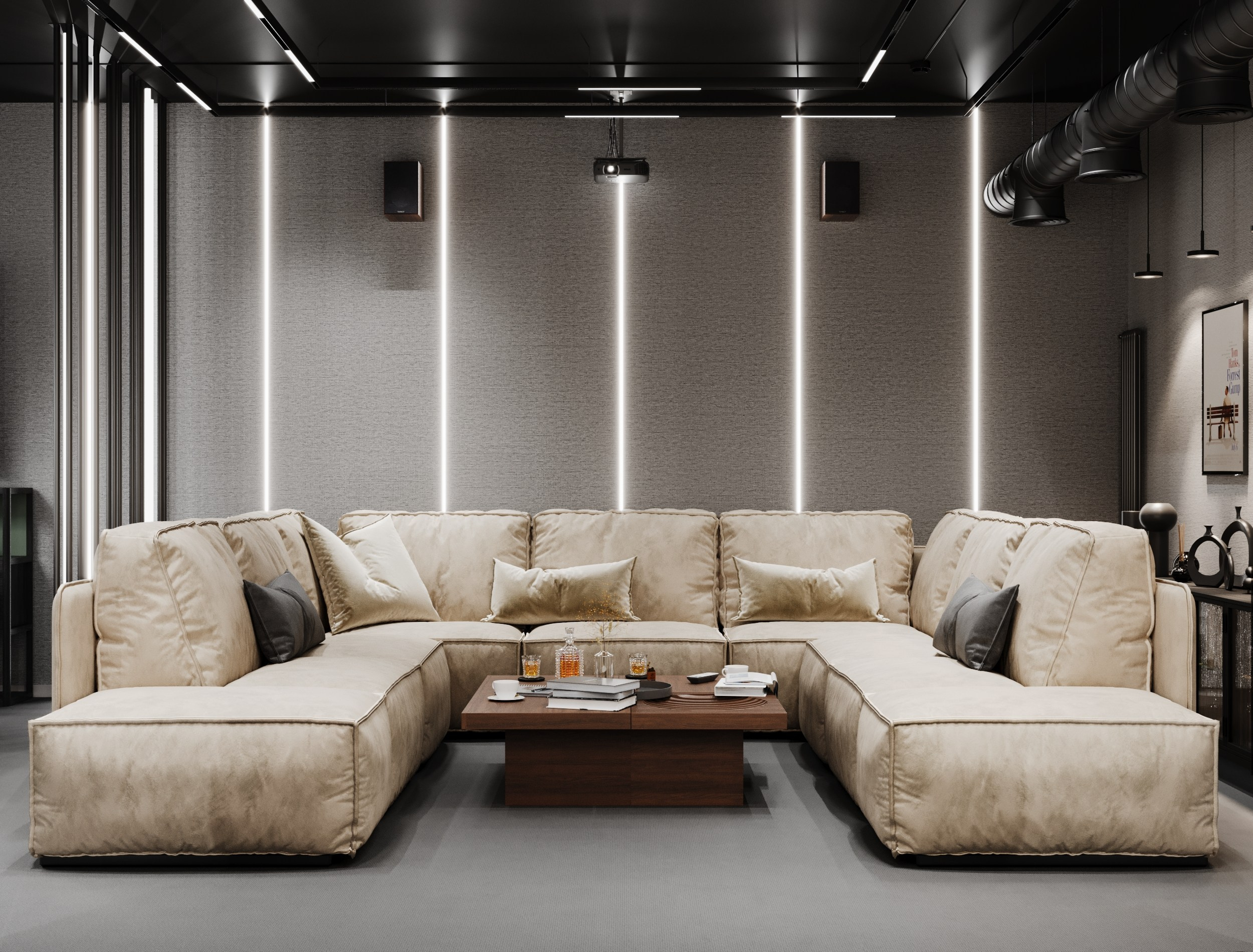 Кинотеатр-переговорная. 3D визуализатор в Москве Сердюк Владислав