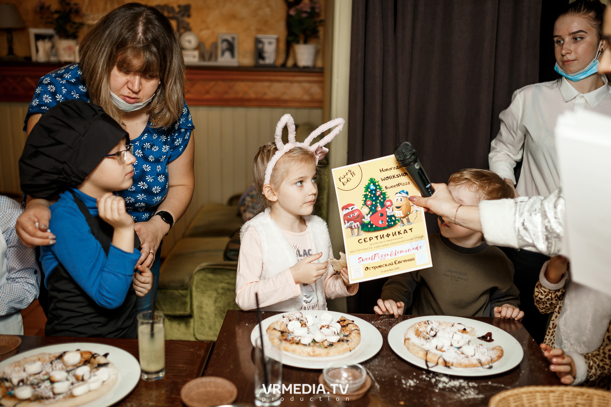 Детский кулинарный мастер-класс «Сладкая пицца» в «Villaggio»