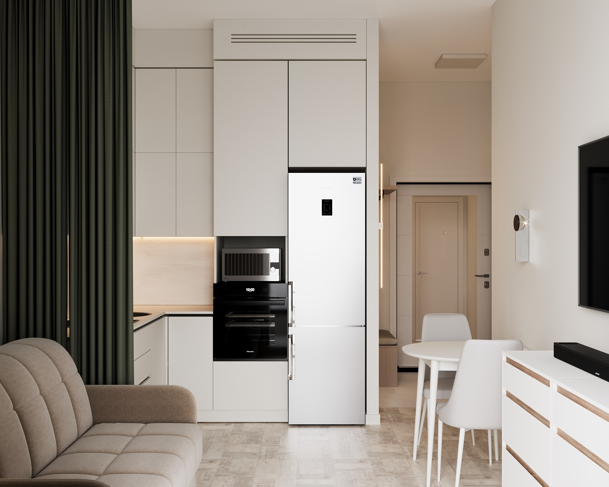 Кухня-гостиная. Визуализатор Векшина Елена