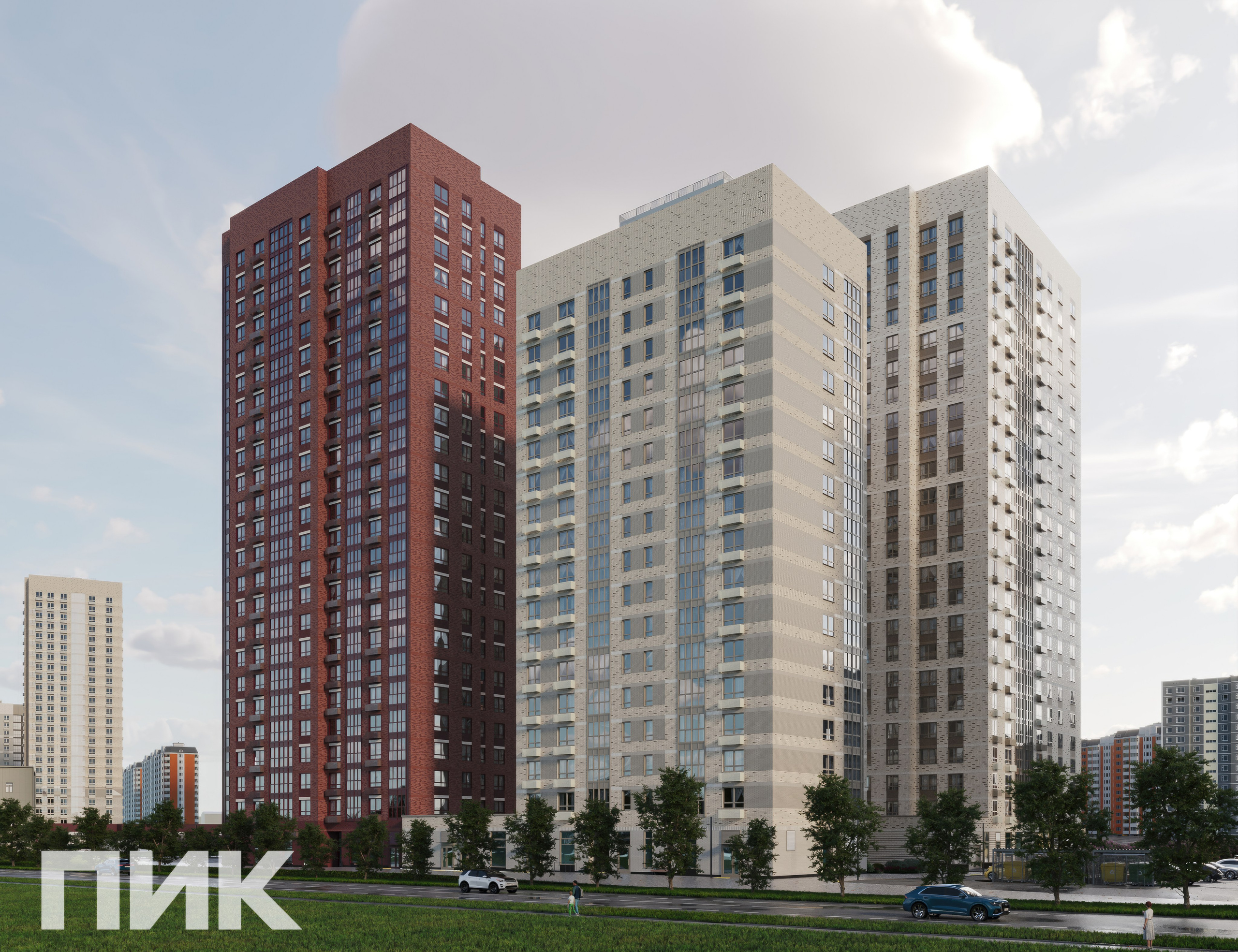 ЖК Гольяново 2.2, Москва. 3D визуализация интерьера и архитектурной среды