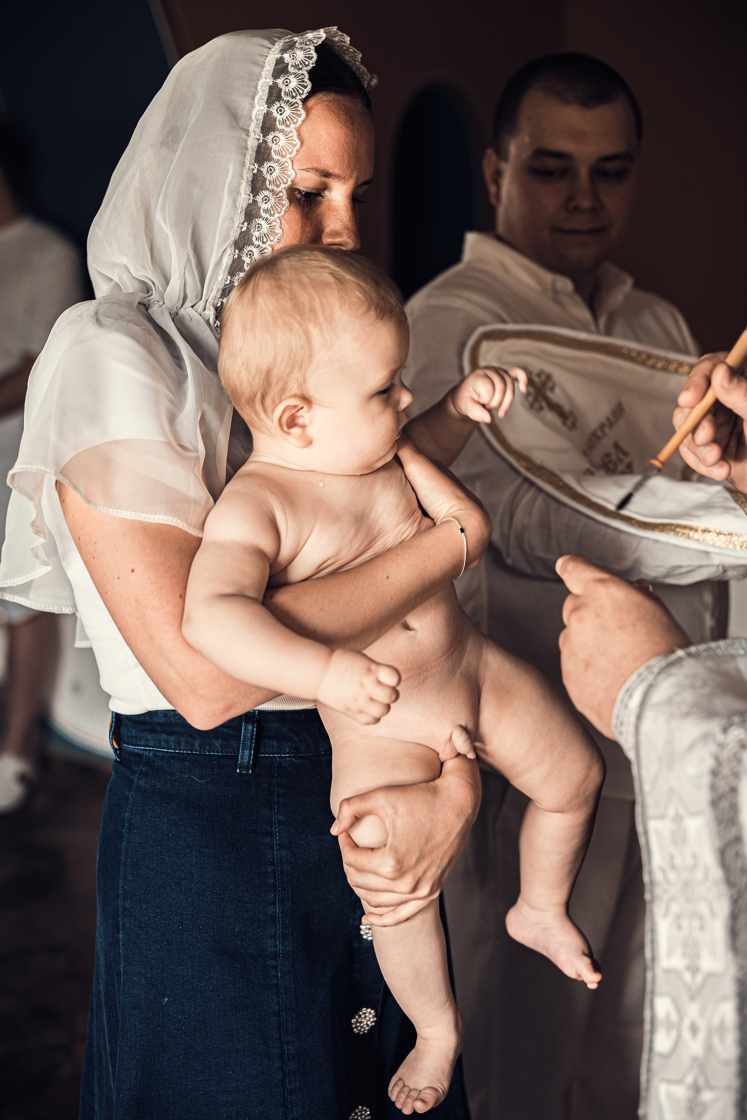 Крещение Александра. Семейный и детский фотограф Москва