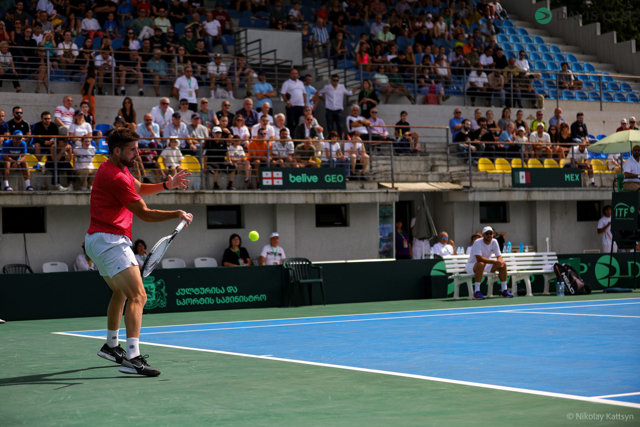 Davis Cup 2024 World Group II, Georgia- Mexico, Tbilisi 14-15 09 2024. Фотограф в Москве портреты | репортажи | спорт
