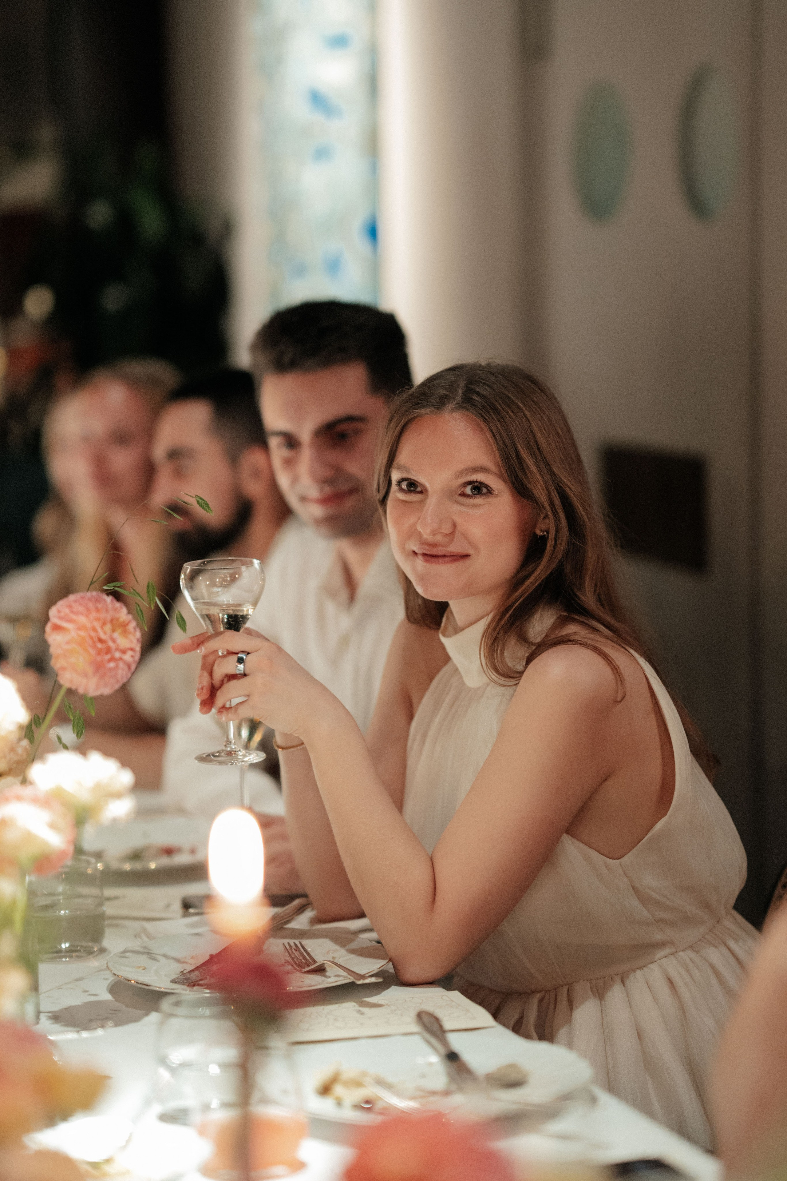 Свадебный ужин в кругу друзей/ ресторан Мина. Свадебный фотограф Москва Александра Аверкова