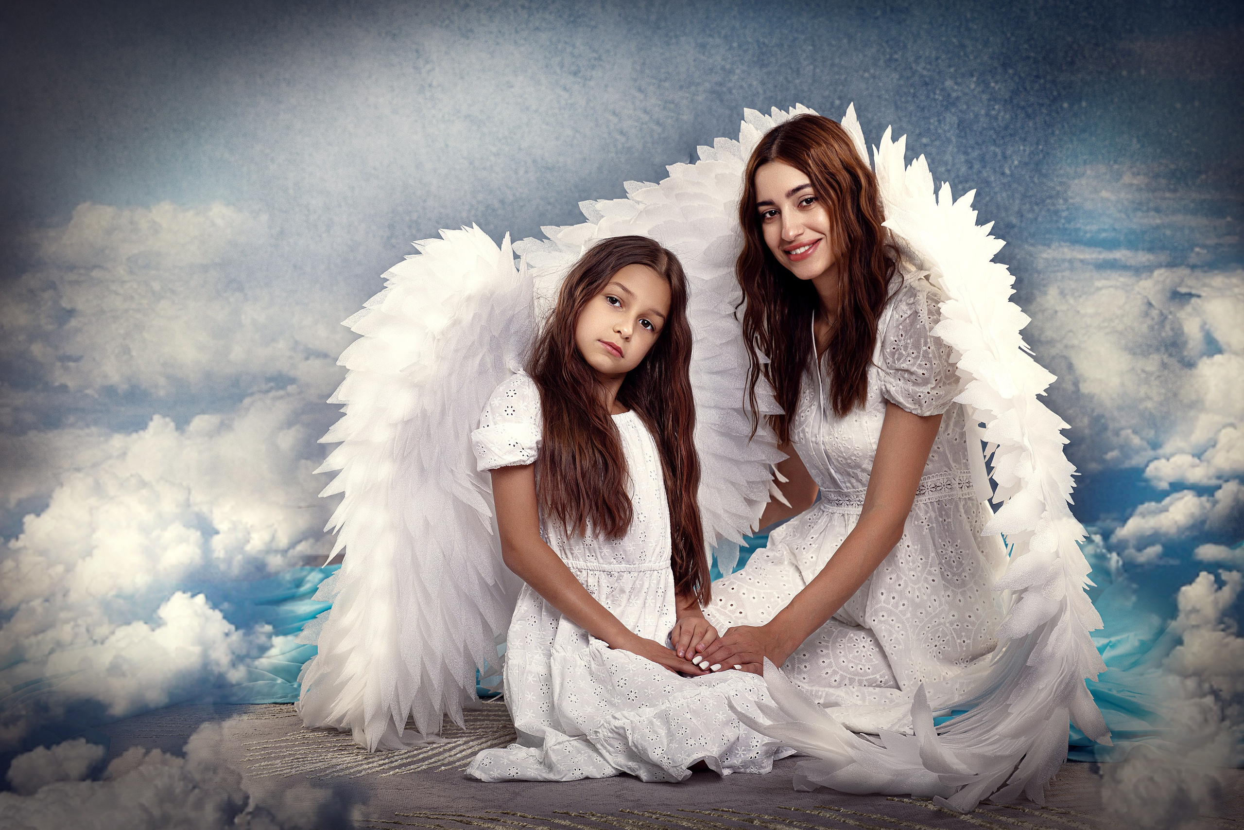 Ангельская сьемка (мама-дочь). Главная