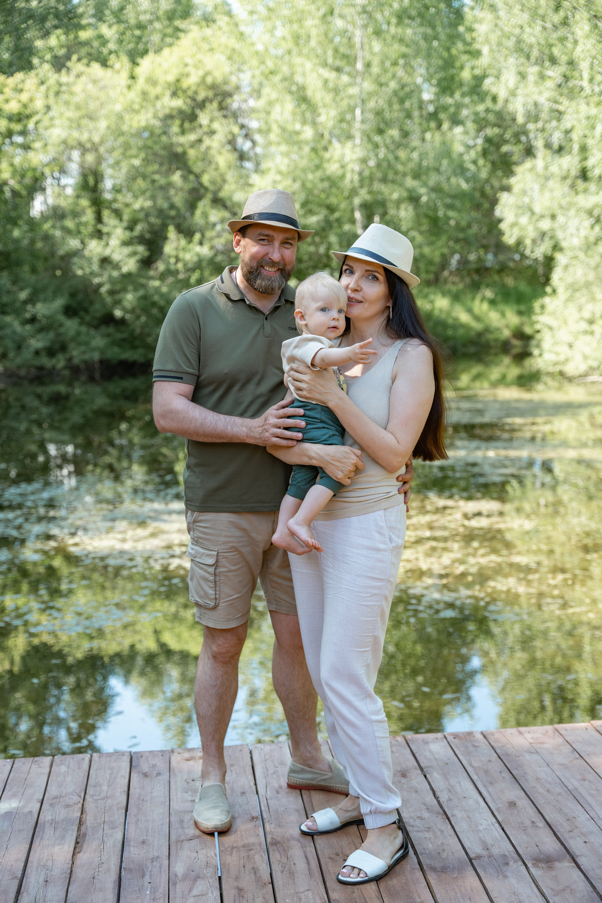 Семья на отдыхе