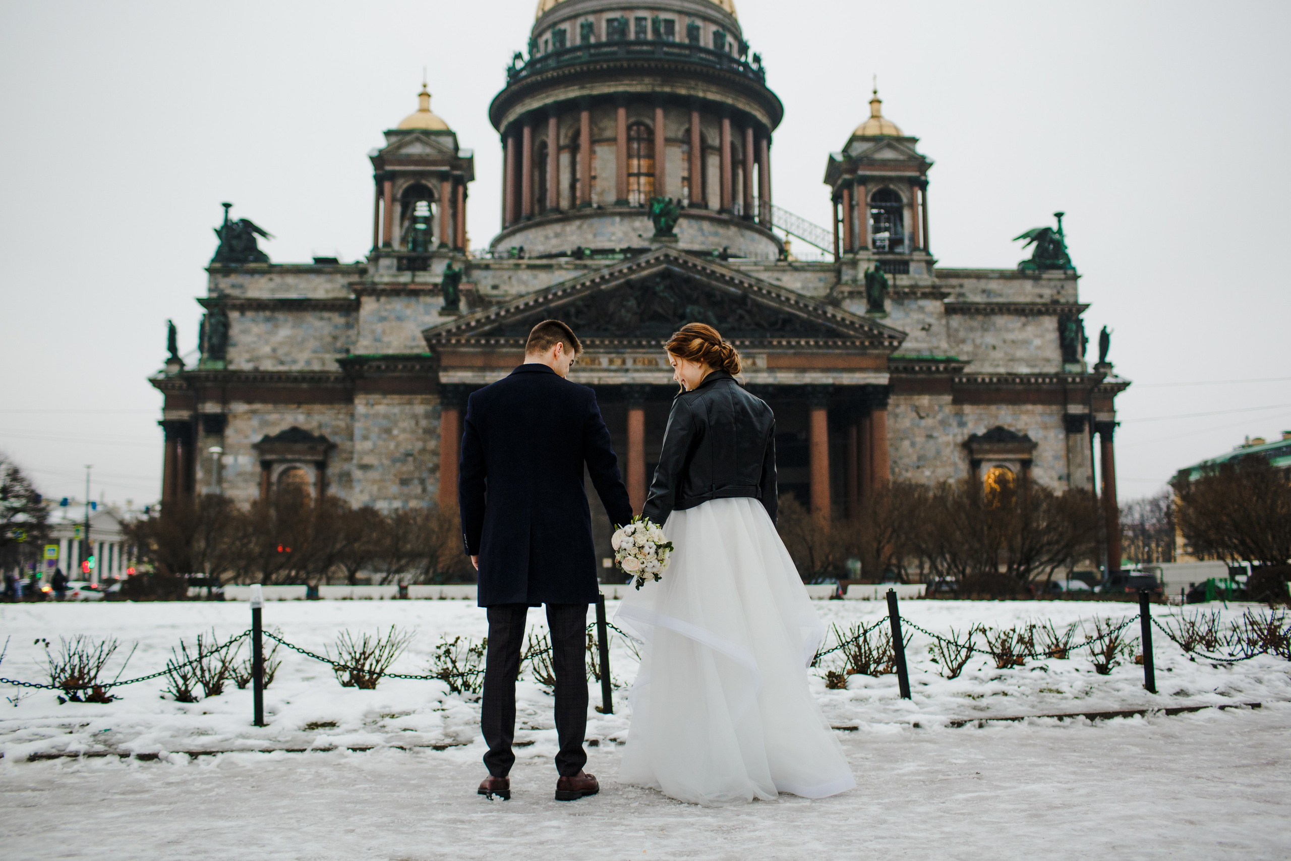 Свадебная фотосессия зимой. Свадебный фотограф Кирилл Белый